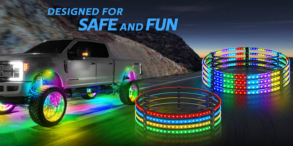 Transform Your Vehicle with MICTUNING V1 Color Chasing Wheel Lights