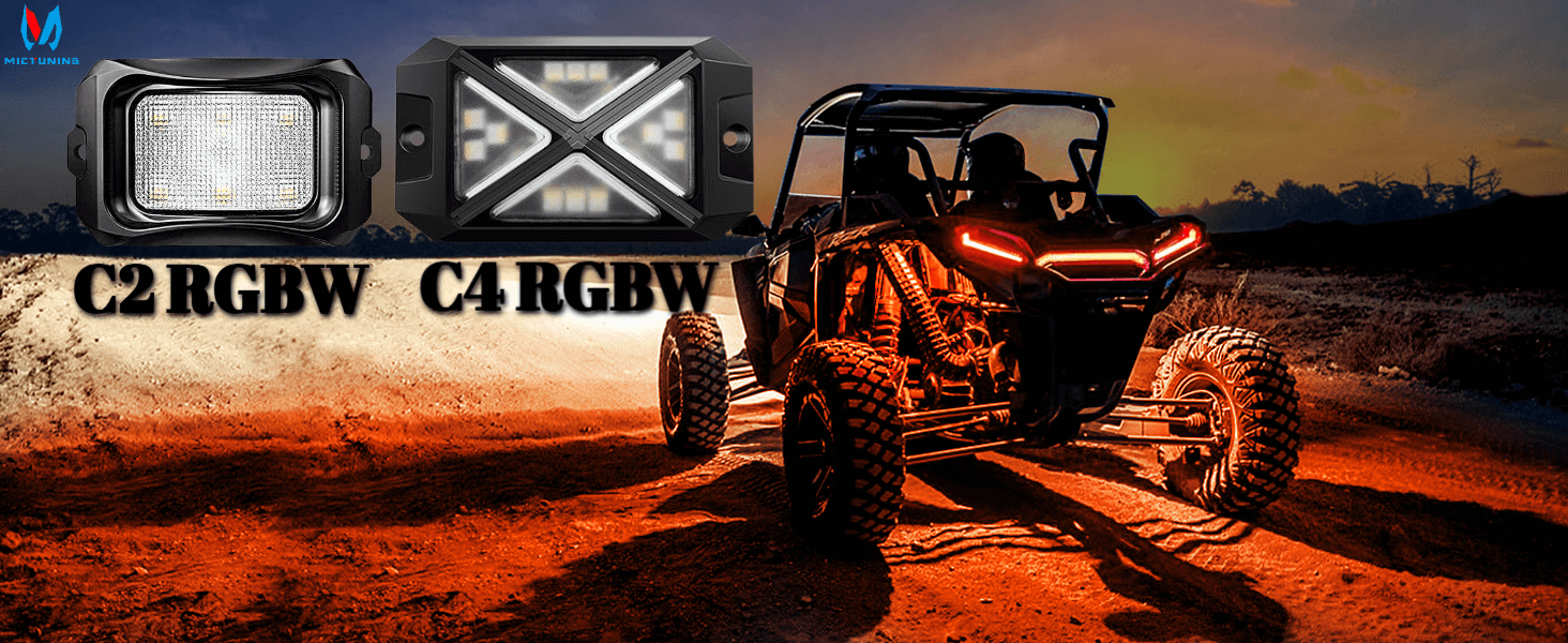 MICTUNING C2 vs. C4 RGBW LED Rock Lights: Which One to Choose?