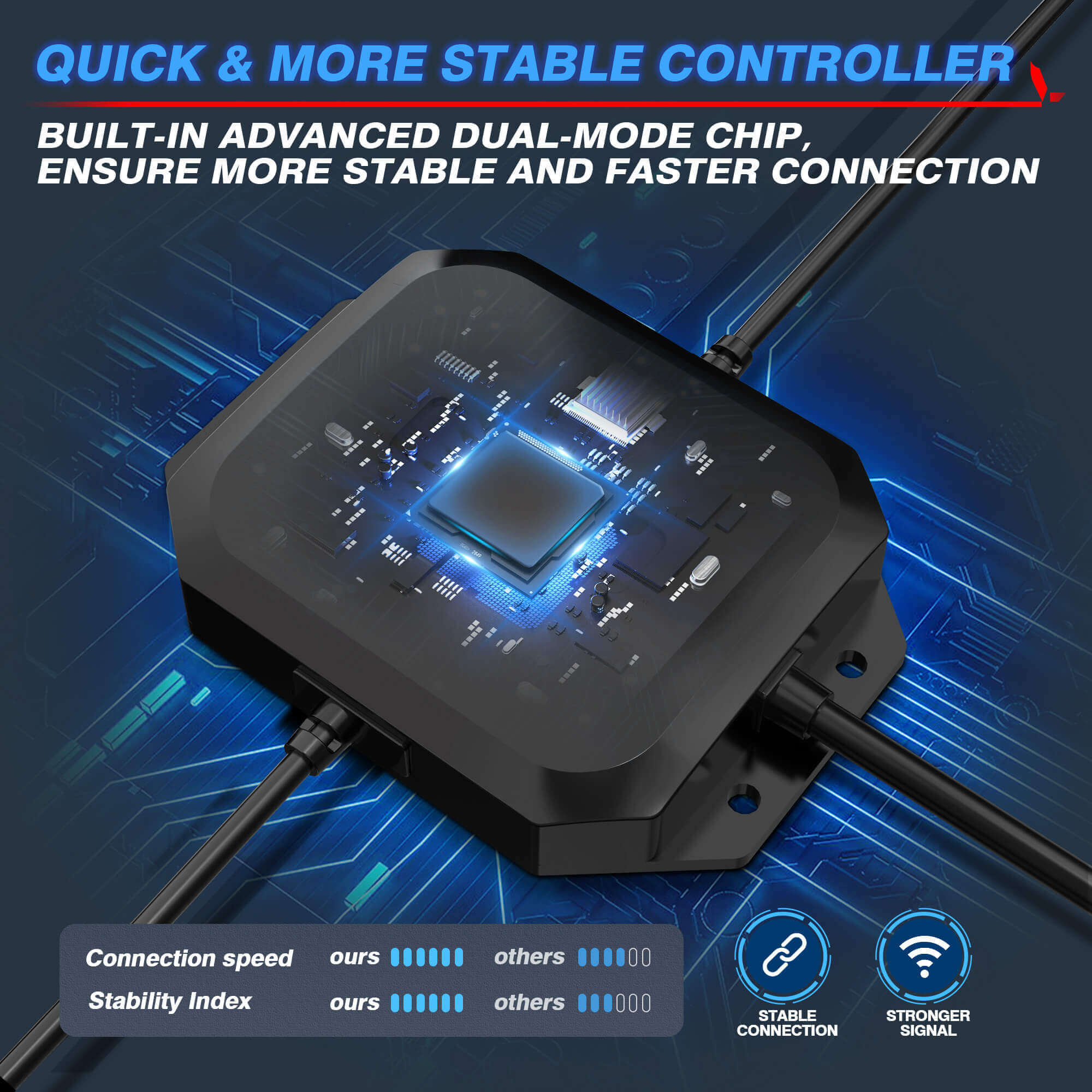 Q1 Max RGB+IC Rock Lights 8-24 Pods Bundle with 3FT/4FT W1 LED Whip Lights with 10pcs Flag