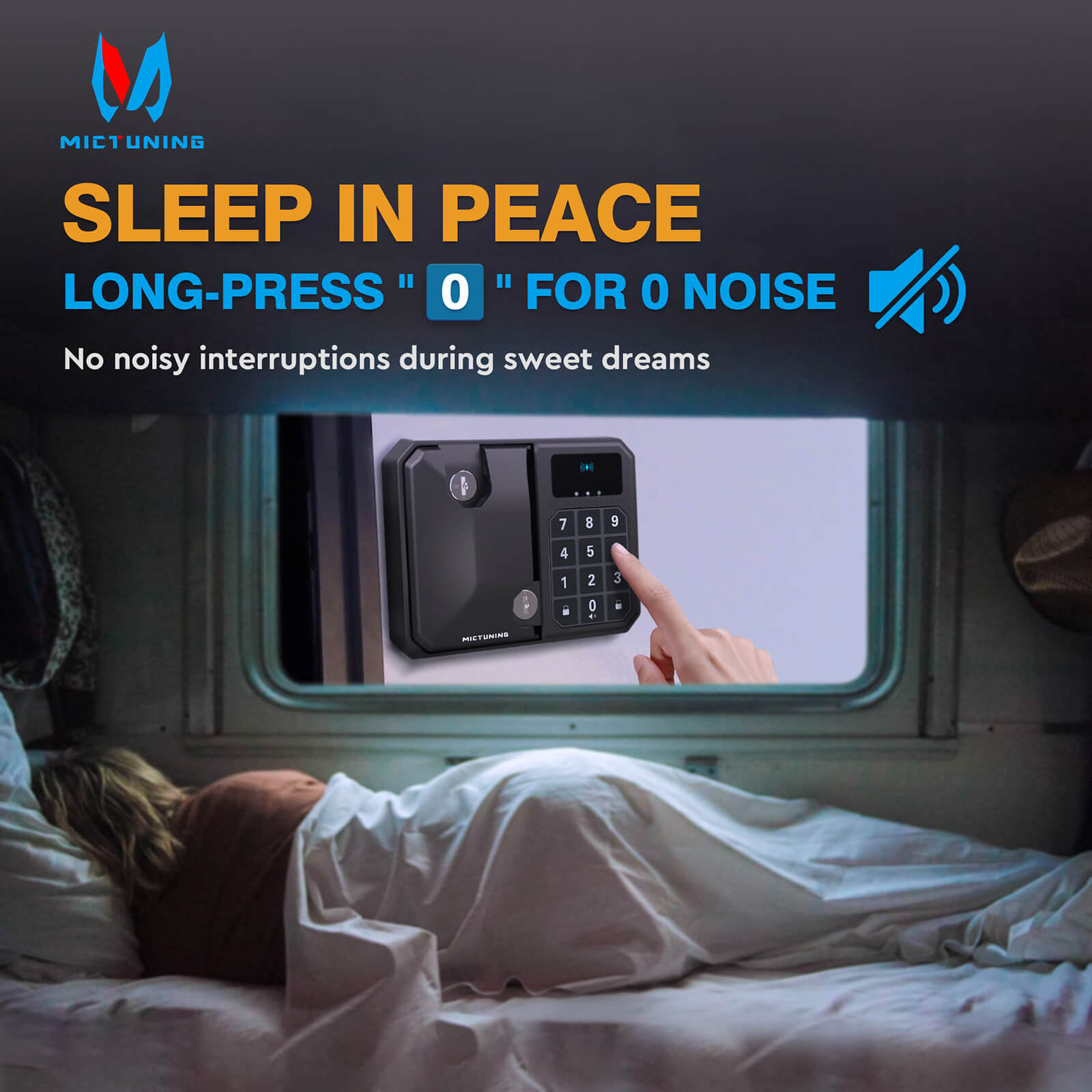 2025 Upgraded Keyless RV Door Lock Replacement, 10 Digits LED Keypad, Wireless Key Fob, Electronic NFC & Mechanical Key