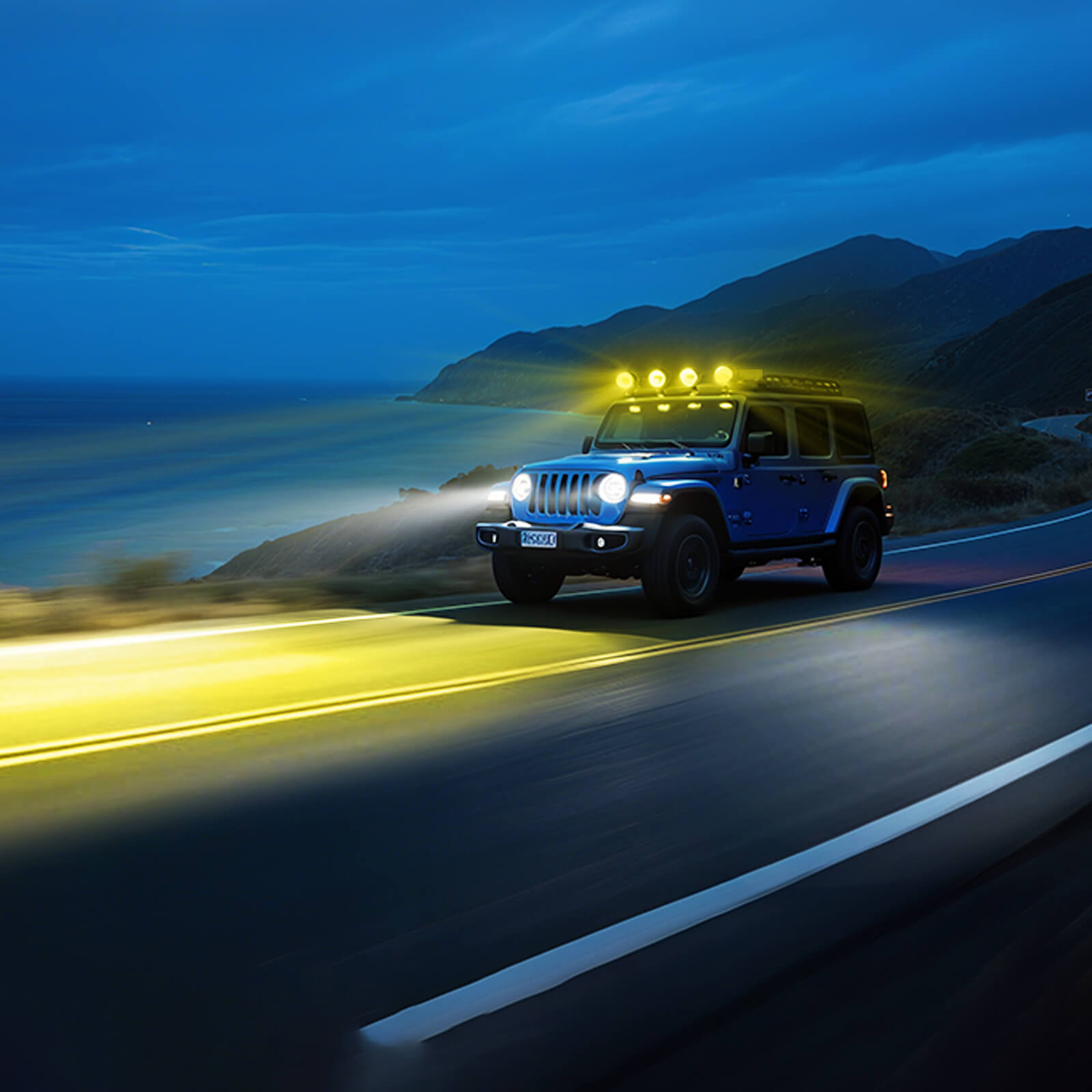 5 Inch 180W LED Yellow Light Pods - Yellow DRL & Amber Turn Signal, Offroad Driving Side Shooter, Fog Spot Flood Auxiliary Ditch Lamps w/ Covers, Pair