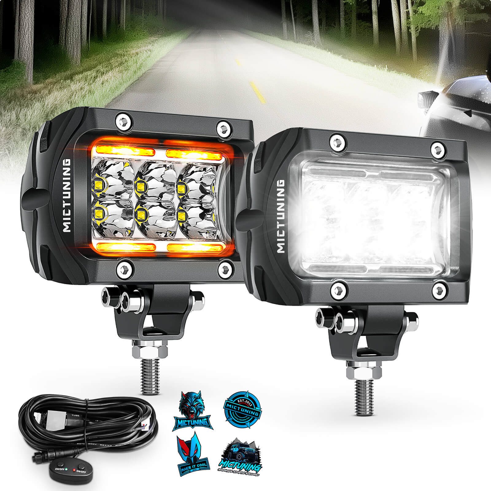 how much is elf bar vape 2x 20W Flush Mount LED Pods, Flood LED Work Light Bar, Offroad Backup Driving  Fog Lamp