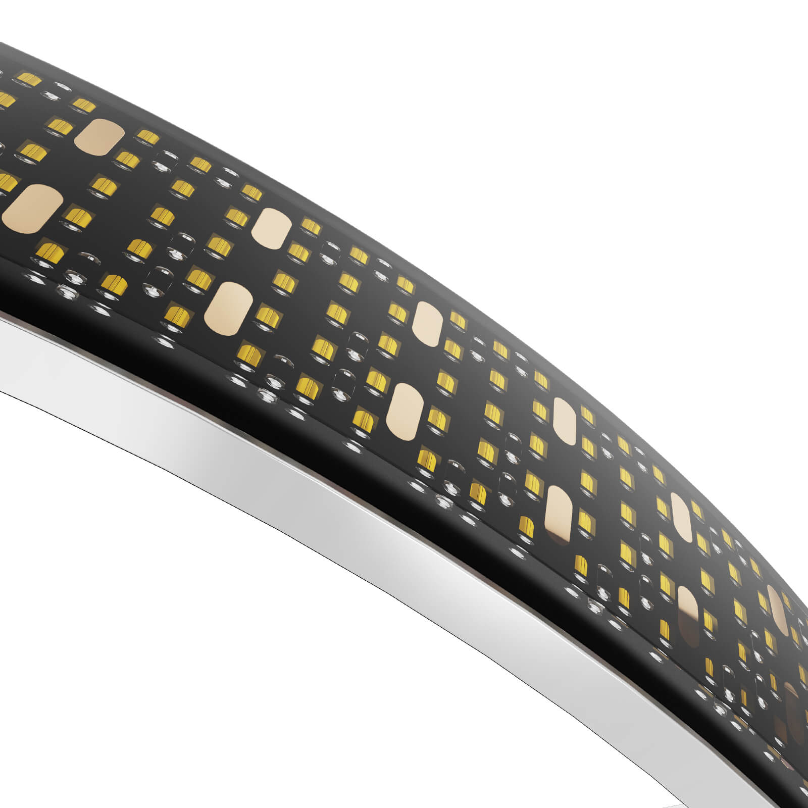 17" Wheel Lights Pure White Rim Lights, 5-Row LED Ultra-Bright for for Truck SUV Car Offroad, IP68 Waterproof