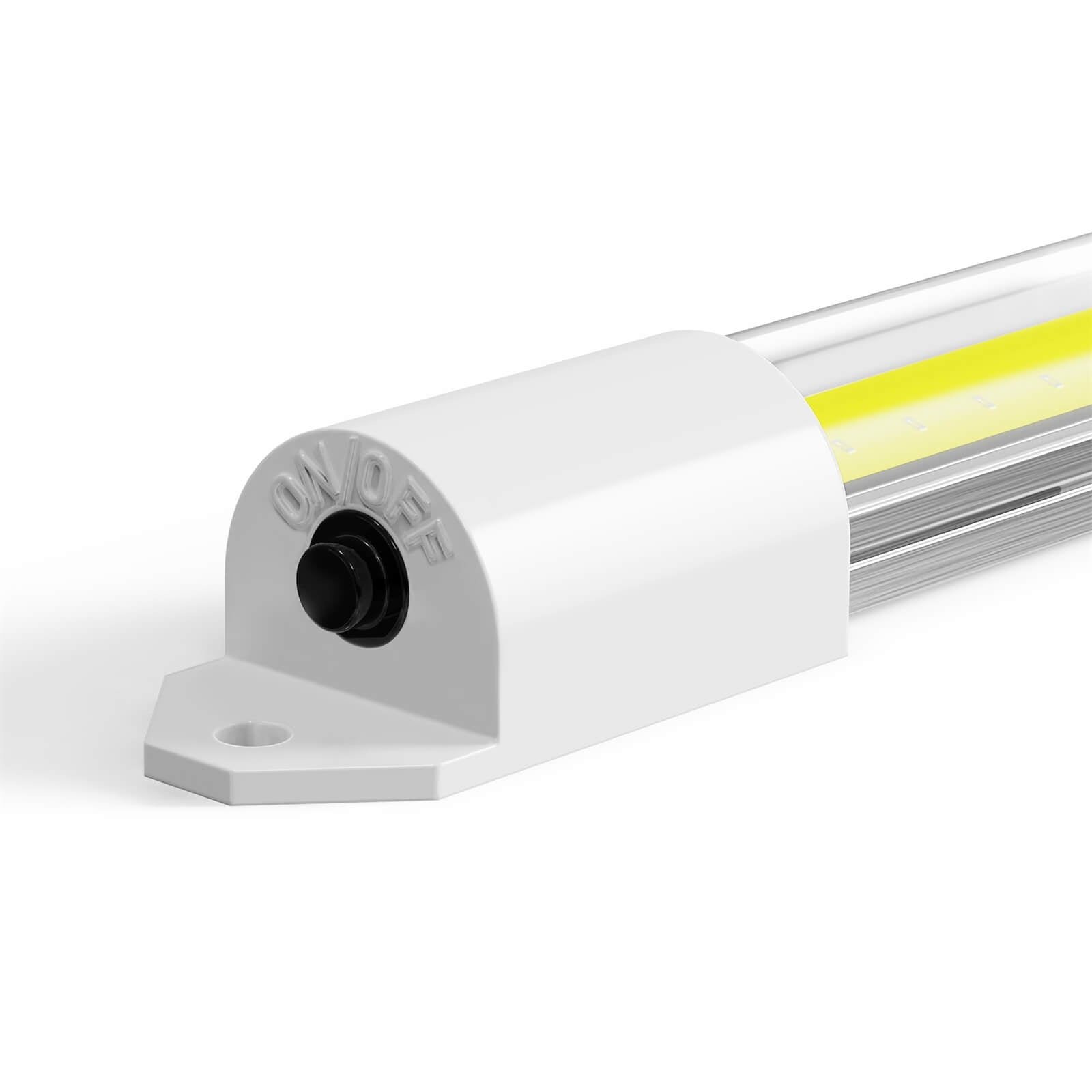 COB LED Interior Light Bar 4pcs, 6000K Strip Lights with ON/Off Switch, for Enclosed Cargo Trailer Car RV