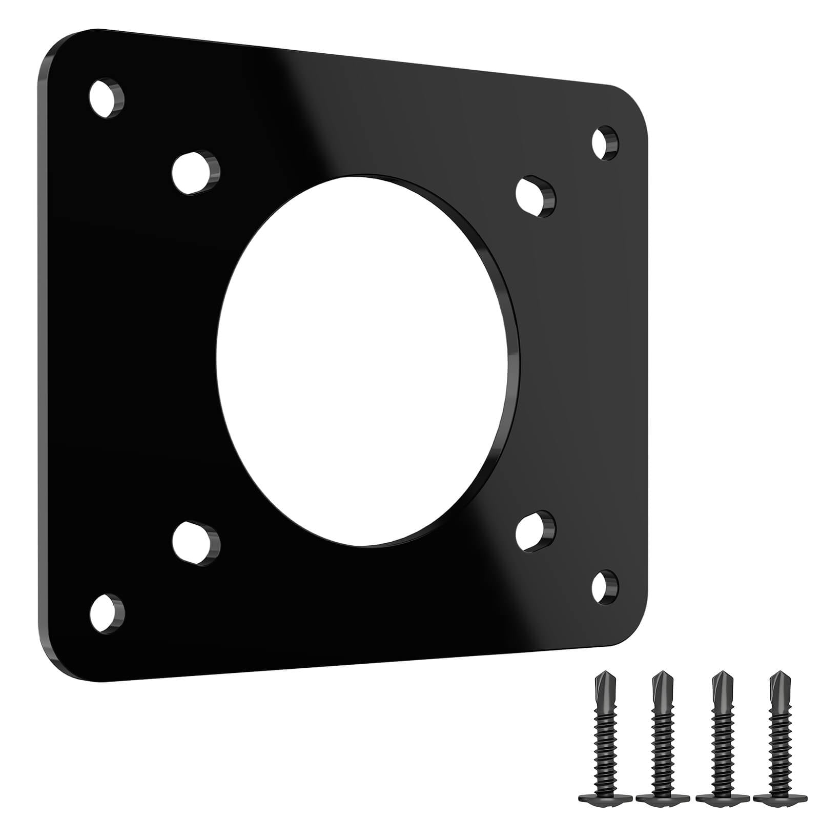 Golf Cart Charging Port Adapter 3 Holes/4 Holes, Compatible with EZGO TXT EZ-GO Golf Cart, 110V AC 36V Adapter Plate for Lithium Battery Conversion and On Board Charging