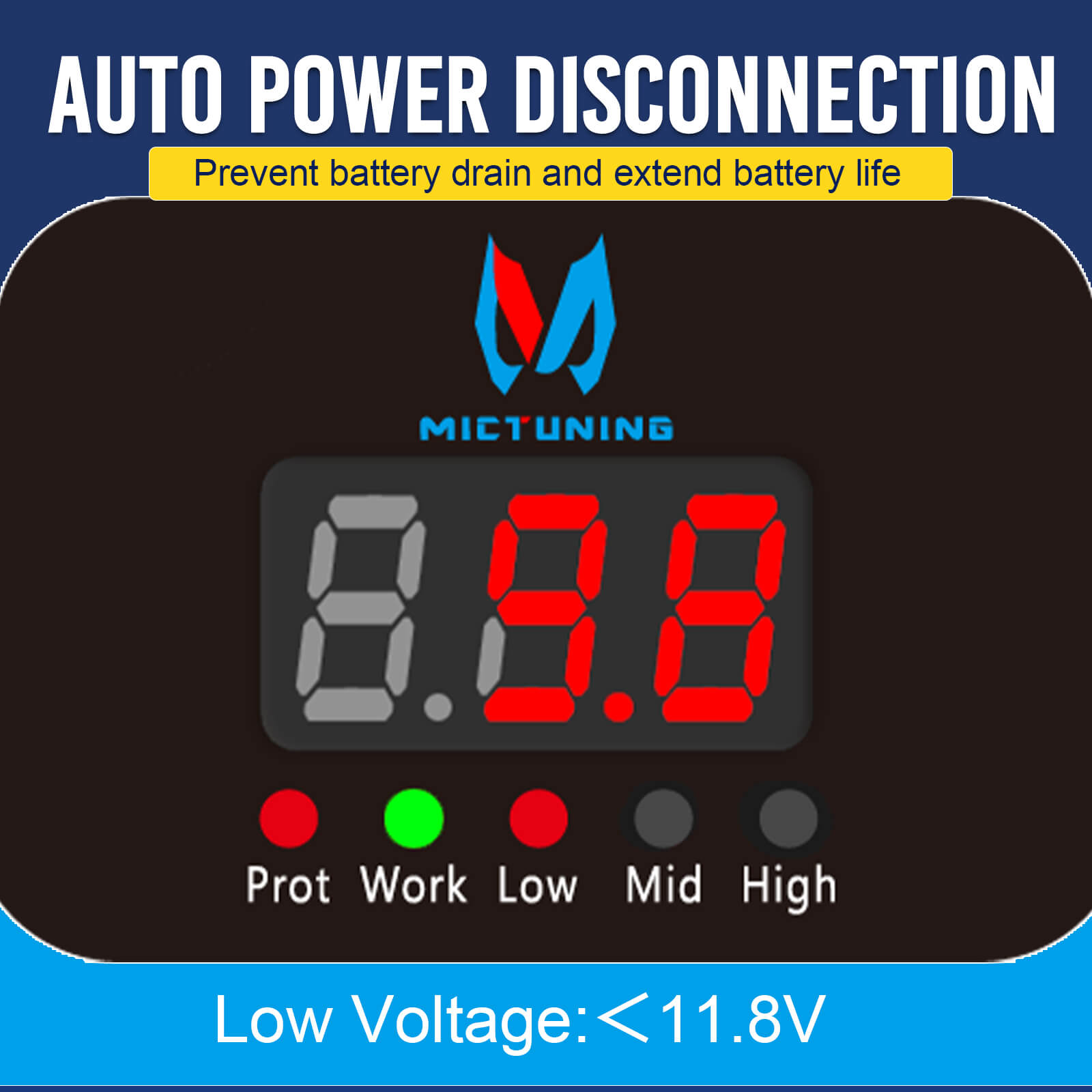 Kill Switch Remote Control 12V 240A Battery Disconnect Isolator Anti-Theft Switch with Digital Display LED Indicators Automatic Power Shut Off for RV Truck Camper Boat