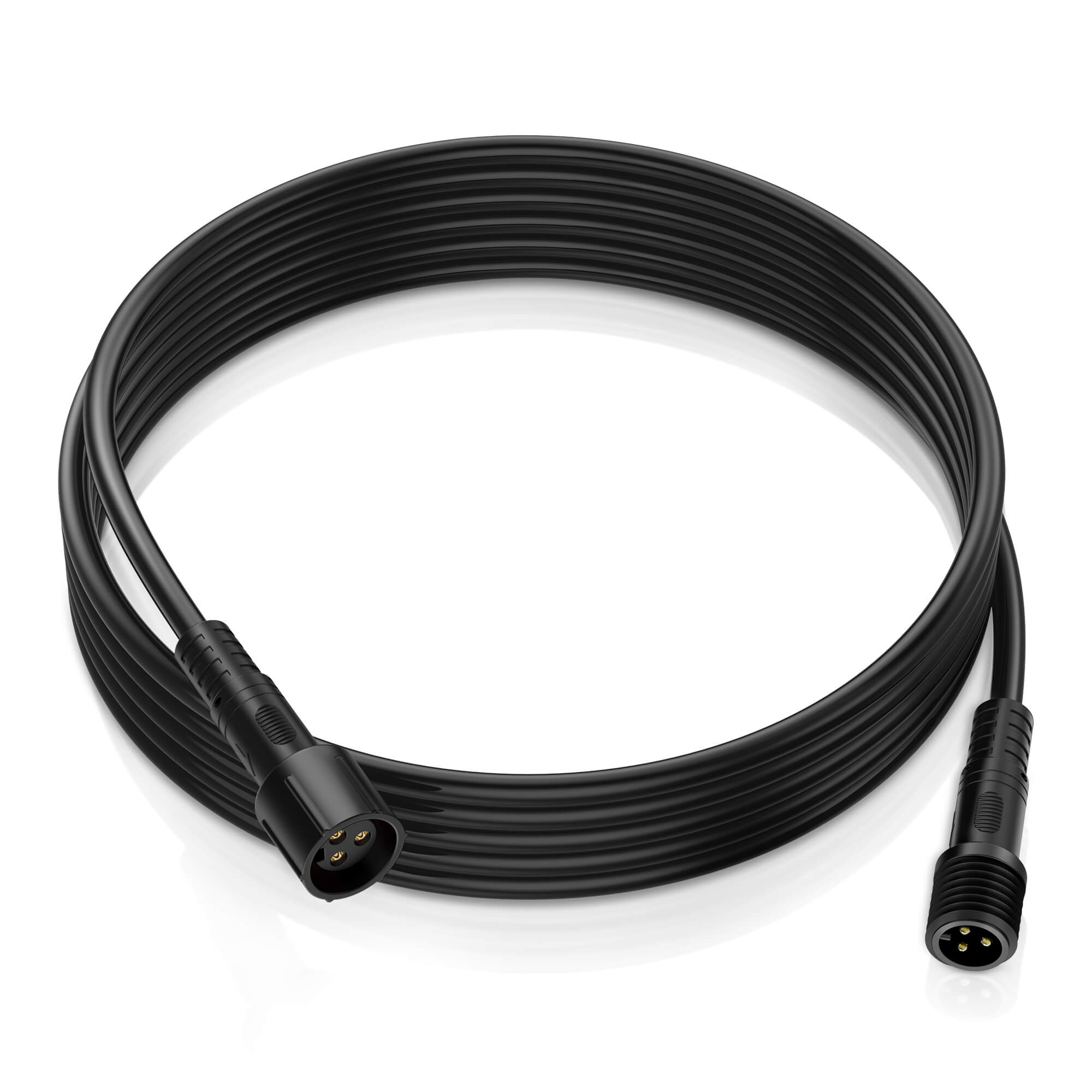 6.56FT 3-Pin Extension Cord Wire Cable for RGB+IC C2, V1, W1 Series Lights and P1s Switch Panel