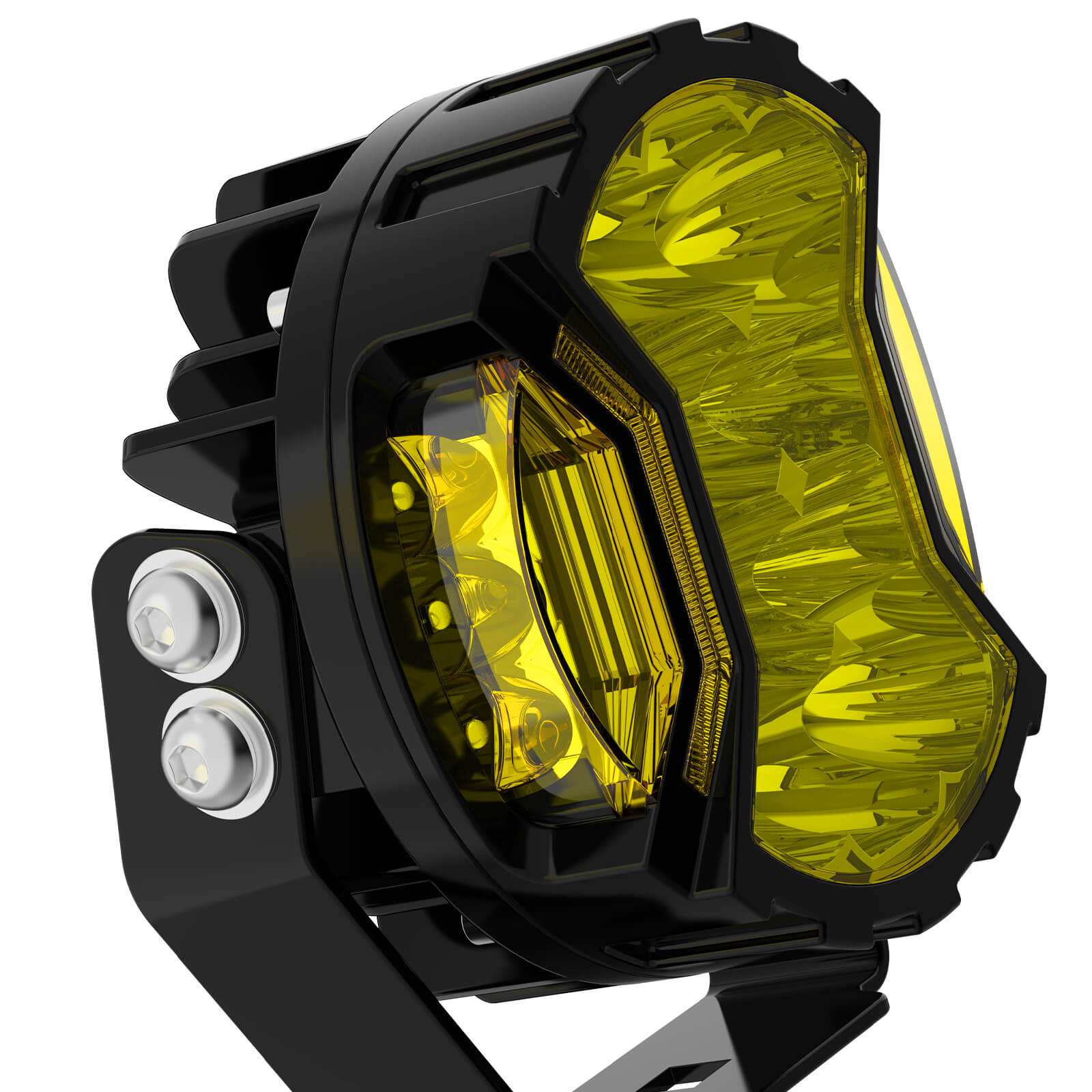 5 Inch 180W LED Light Pods White/Yellow - 270° Side Shooter with DRL & Turn Signal, Fog Spot Flood Auxiliary Ditch Lamps w/ Covers, Pair