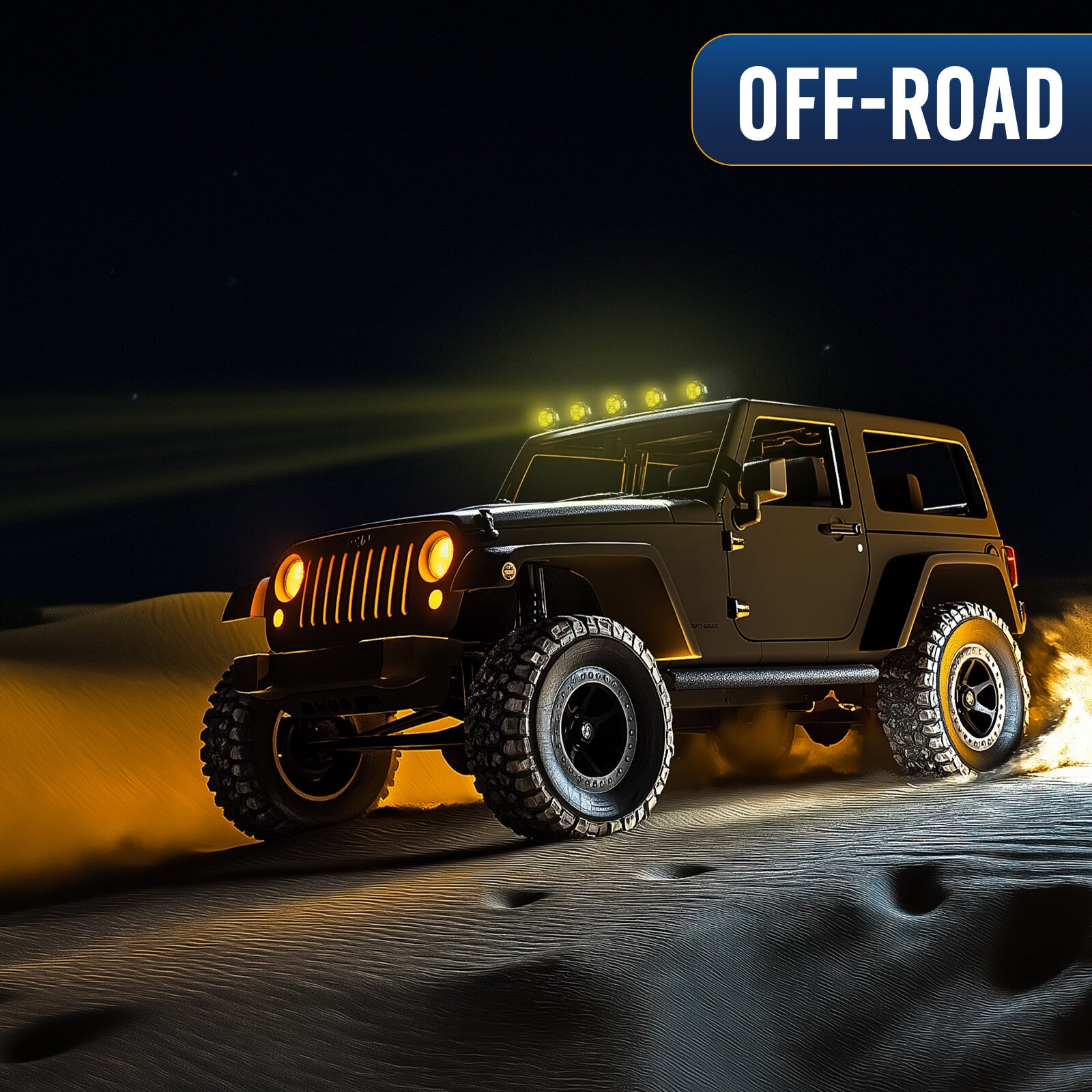 5 Inch 180W LED Yellow Light Pods - Yellow DRL & Amber Turn Signal, Offroad Driving Side Shooter, Fog Spot Flood Auxiliary Ditch Lamps w/ Covers, Pair