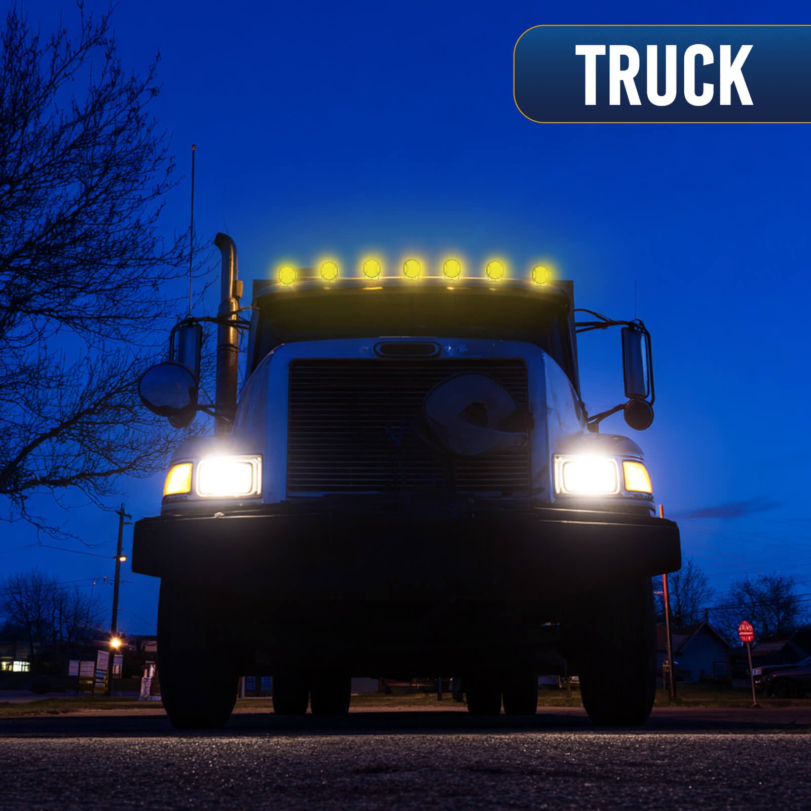 5 Inch 180W LED Light Pods White/Yellow - 270° Side Shooter with DRL & Turn Signal, Fog Spot Flood Auxiliary Ditch Lamps w/ Covers, Pair