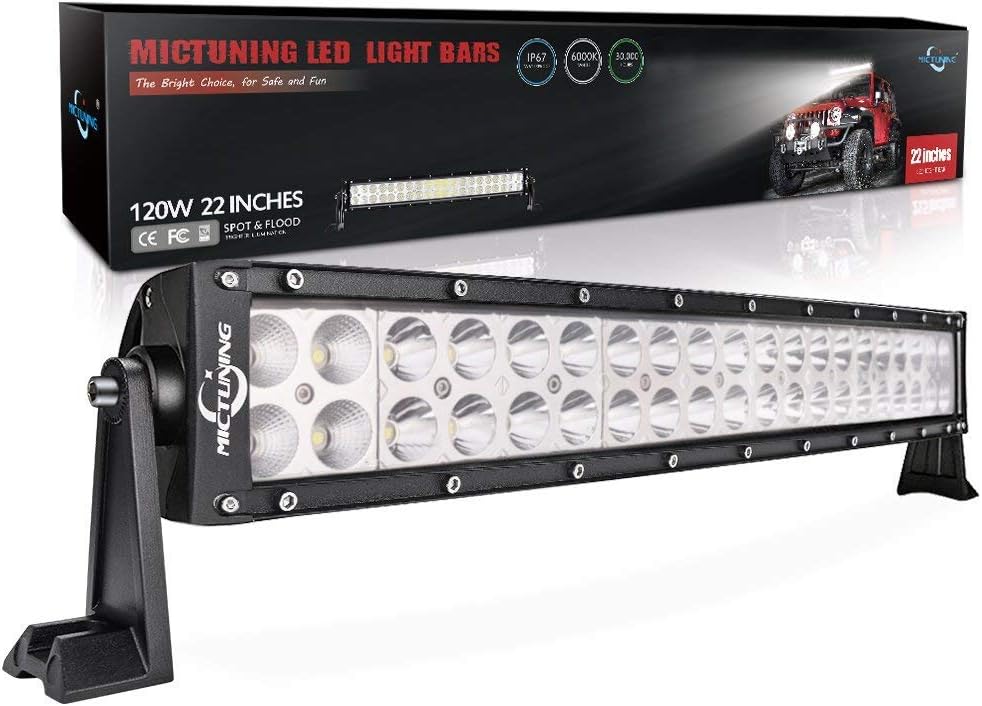 Curved LED Work Light Bar Combo Off Road Driving Fog Light (22 inch, 42 inch)