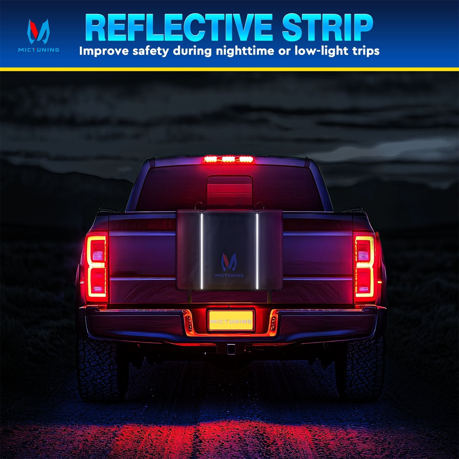 Upgraded Tailgate Bike Pad for Mountain Bike, Secure 2 Bicycles/5 Bicycles, Weatherproof, Reflective Strips, Tool Pocket, for Truck Outdoor Transportation