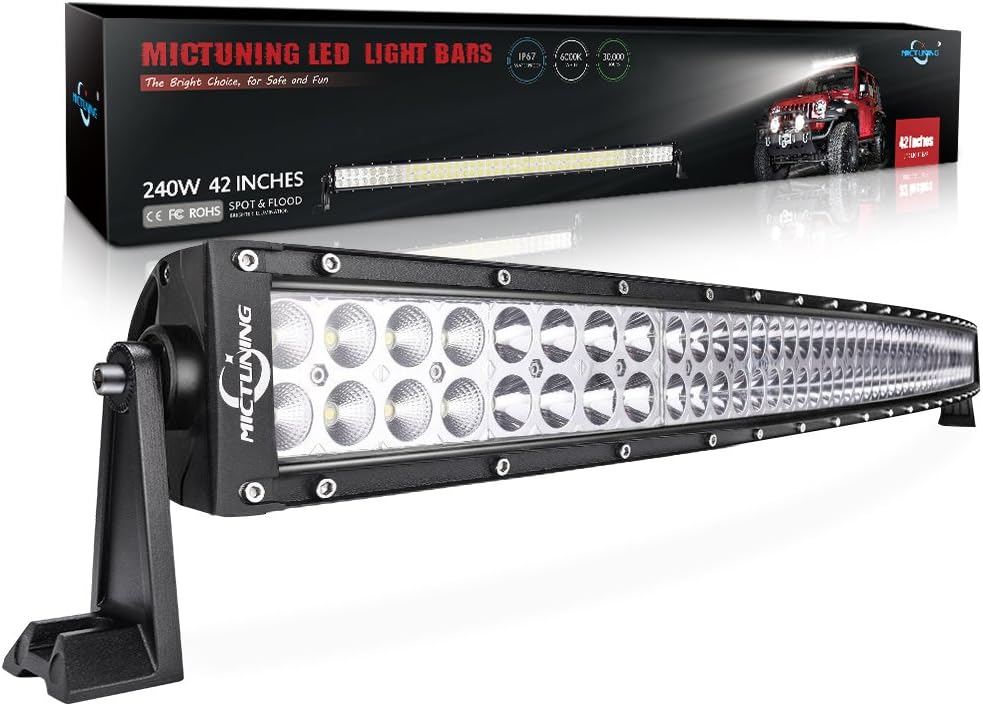 Curved LED Work Light Bar Combo Off Road Driving Fog Light (22 inch, 42 inch)