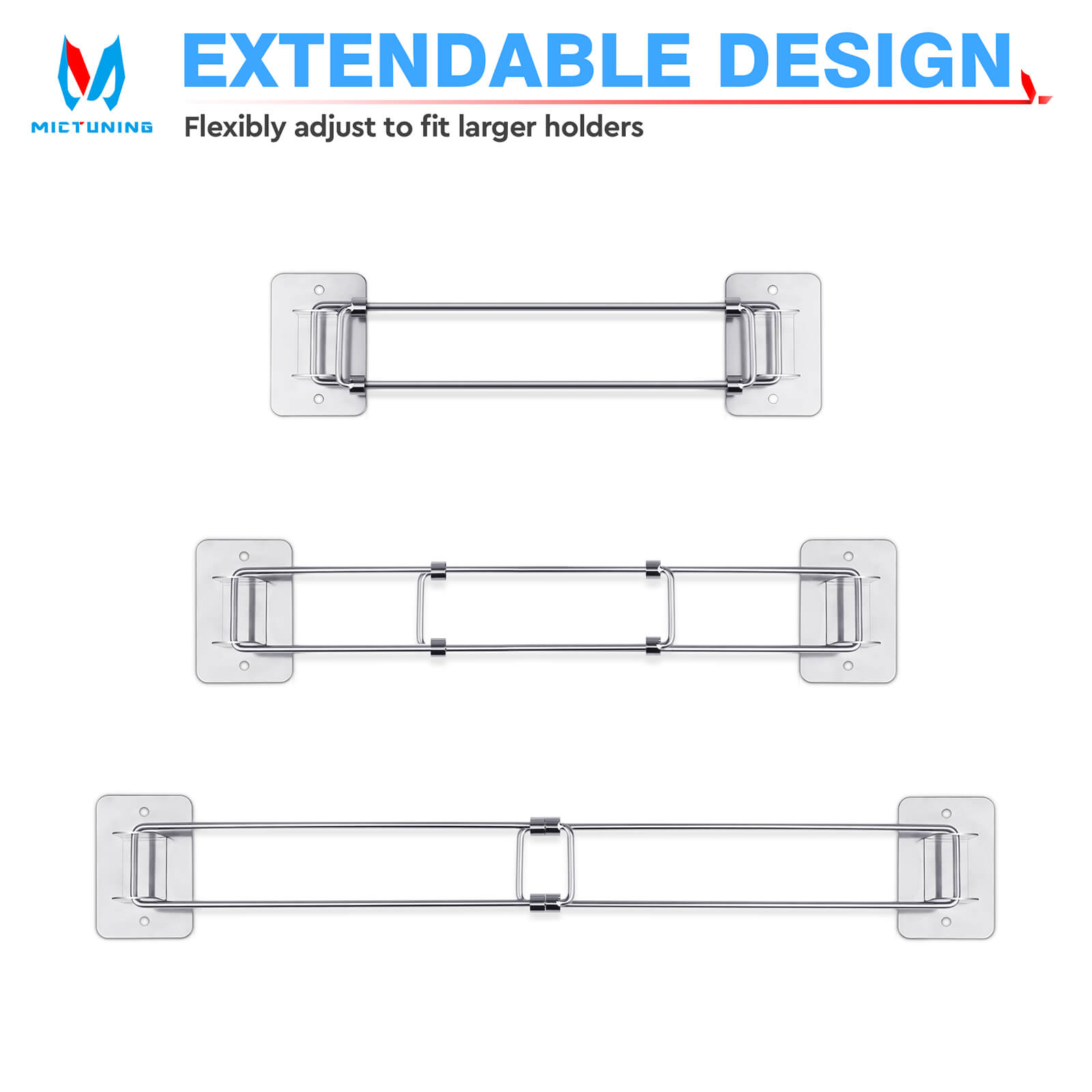 RV Shampoo Bottle Holder Fence Trailer Bathroom Corner Storage Bar, No Drilling or Screw Mount