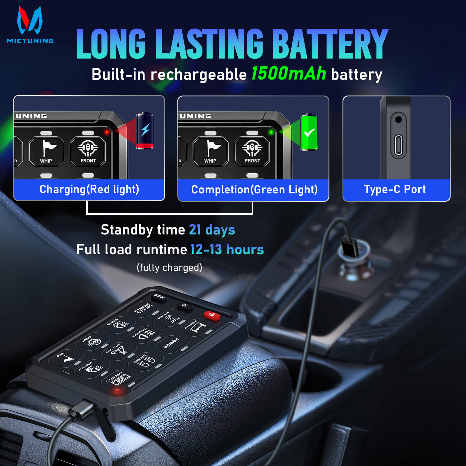 Upgraded P1s-AC-APP Wireless RGB Switch Panel with App Control, 8/12 Gang, 262FT Range, Aluminum Alloy 4 Control Modes