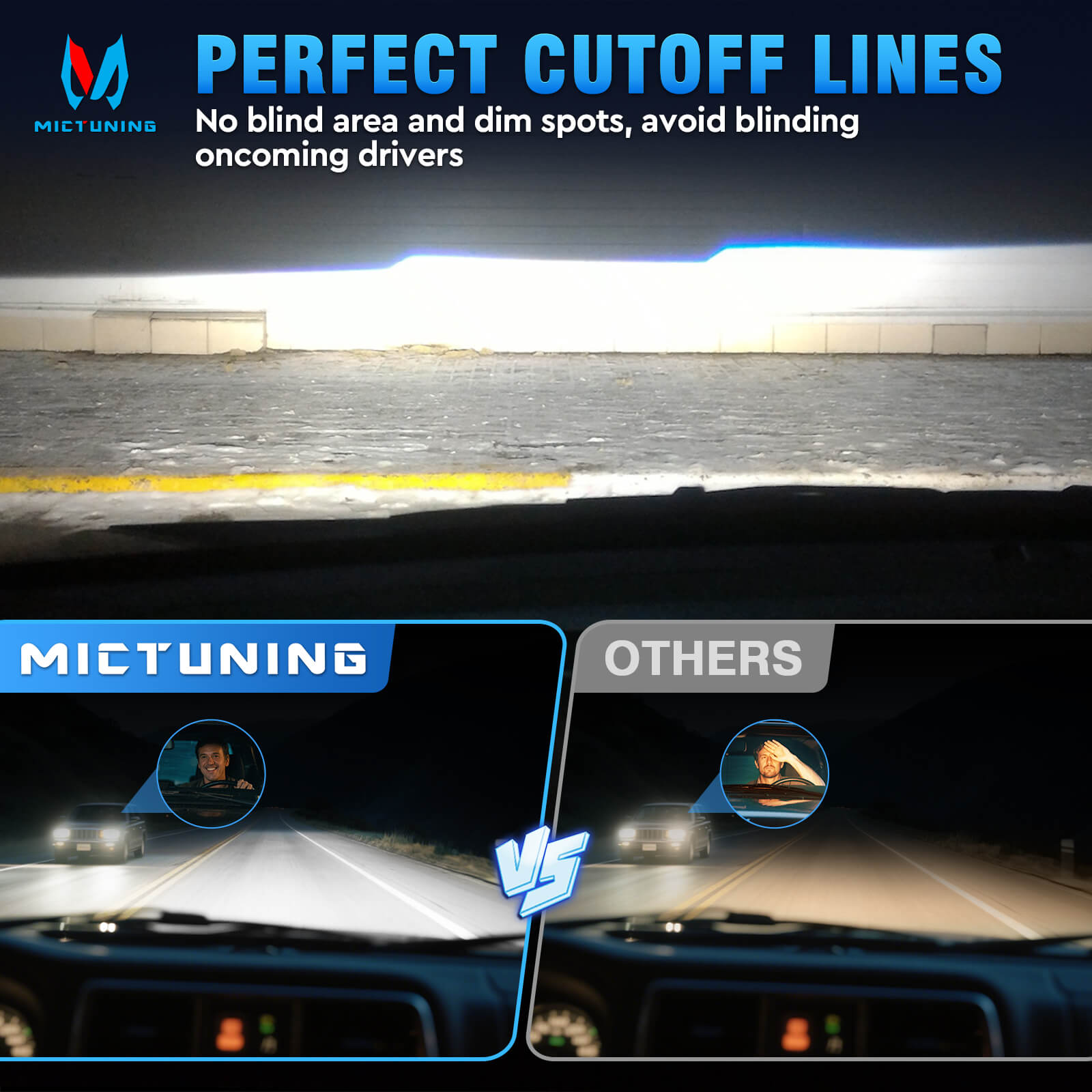 5x7 LED Headlights 7x6 Rectangle Headlamps H6054 110W Hi/Low Sealed Beam For Wrangler YJ Cherokee XJ Comanche MJ Chevy S10 T300 FL50 FL60 FL70 Peterbilt, Black