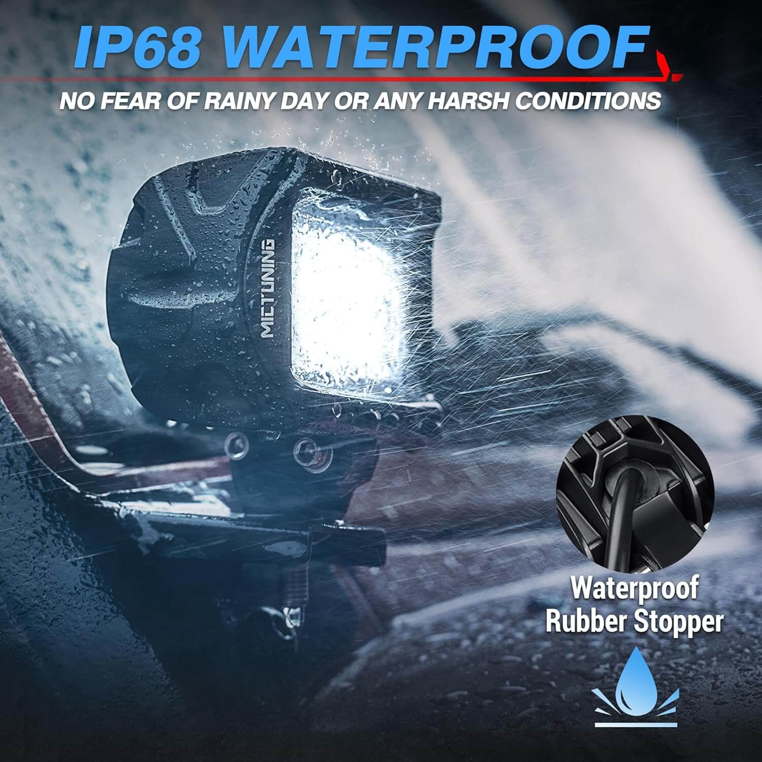 K1 RGBW LED Pods Light Atmosphere Light 2pcs - 4 Inch 18W Off Road Combo Driving Lights with APP Control