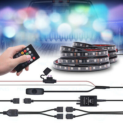 2 Pcs 60" SMART RGB LED Truck Bed Lights Strips Neon For Pickup SUV RV