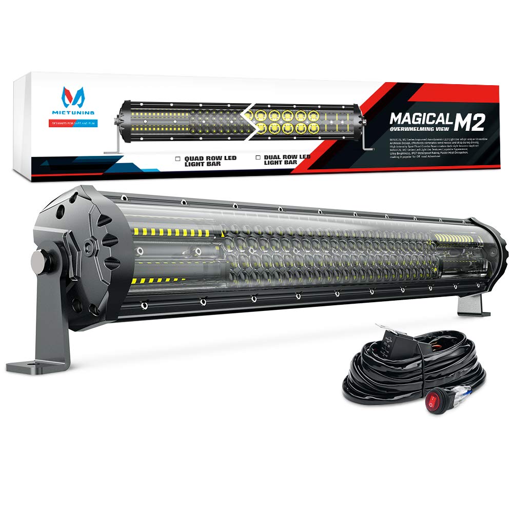 M2 22 Inch LED Light Bar 180w Quad Row Off Road Lights 12680lm