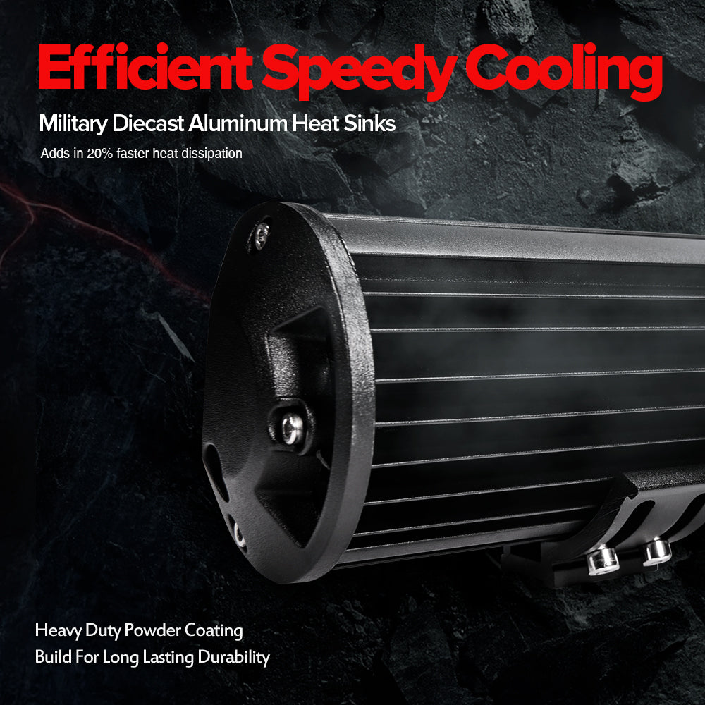 20" Triple Row LED Work Light Bar Spot Flood 21,000 Lumens Weatherproof for Off Road Driving Light Fog Roof Bumper Lamp - 2 Years Warranty