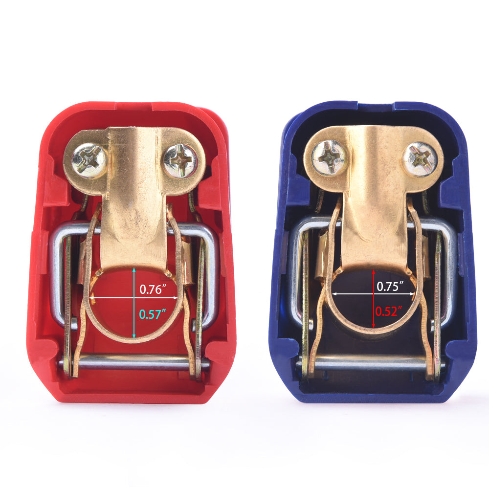 Universal 12V Quick Release Battery Terminals Clamps for Car Vehicle Boat RV Caravan Marine Motorhome (Blue & Red)