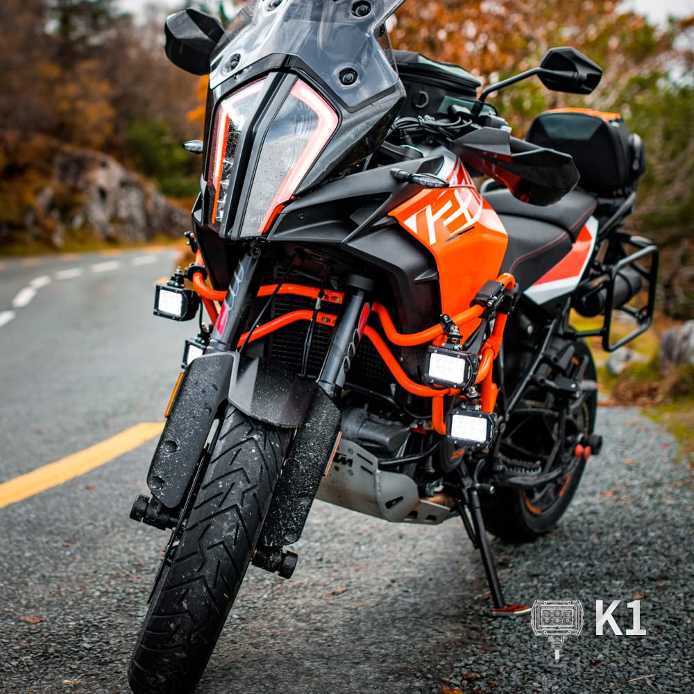 K1 LED Pods Quad Row Off Road Combo LED Light Bar 1920lm Driving Fog Lamps 2Pcs 4 Inch