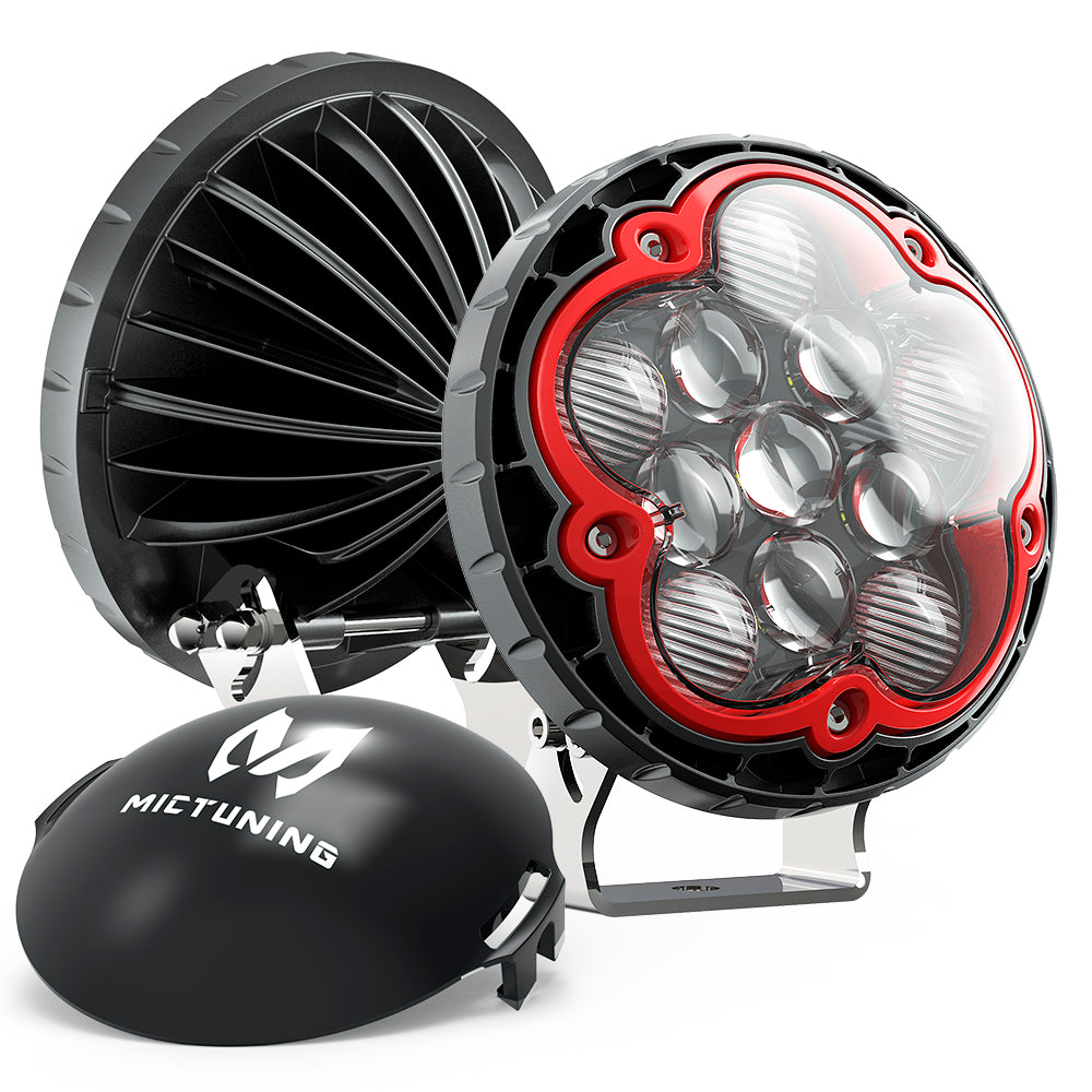 F1 2pcs 5.6" LED work light 55w 4950LM combo led driving lamp for Jeep SUV ATV Truck Boat