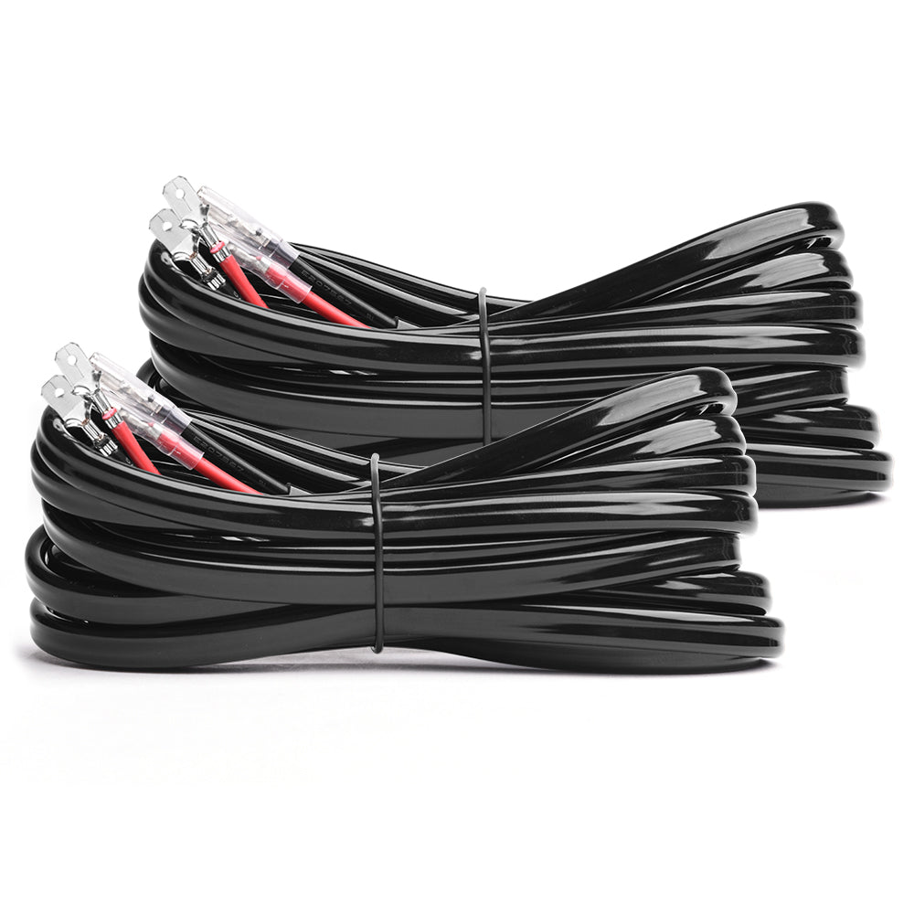 6.6ft 16AWG Extension Cables 16 Guage Wires for Off Road LED Work Light Bar Wiring Harness 2 Pack
