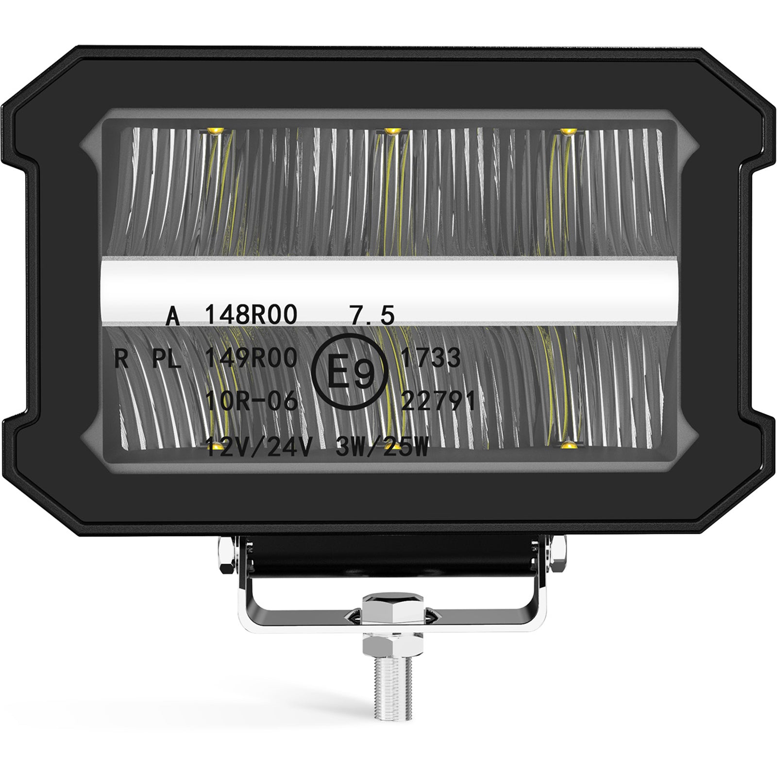 Bezel-Less LED Pods Light, 50W LED Driving Fog Light LED Work Light, IP67 Waterproof (2 PCS)