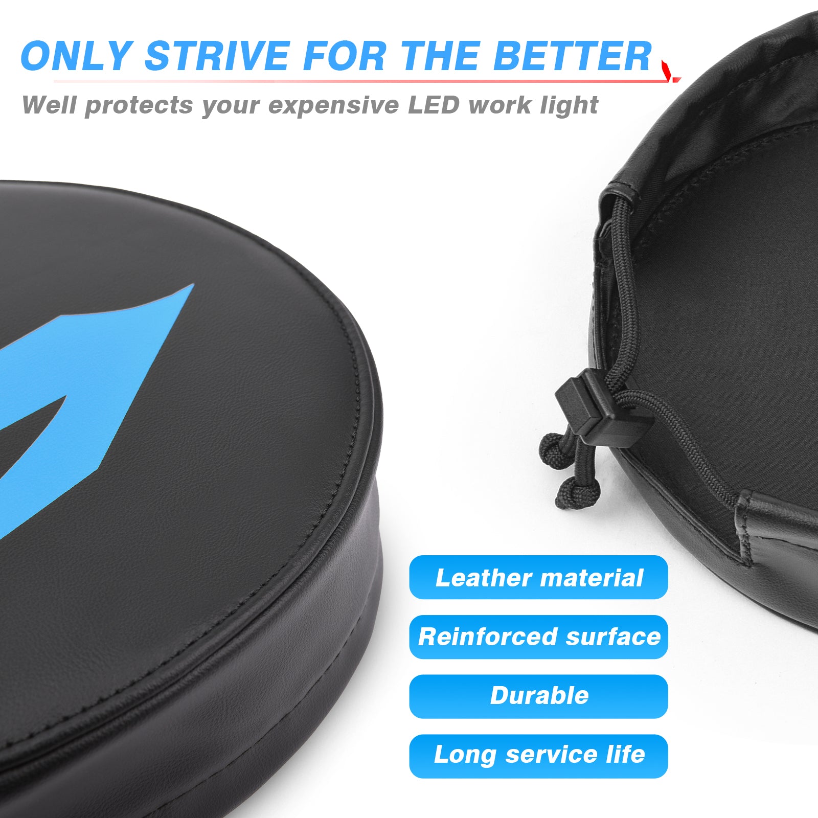 9 Inch Black LED Pods Protective Cover, LED Cube Light Cover Fog Light Lens Cover