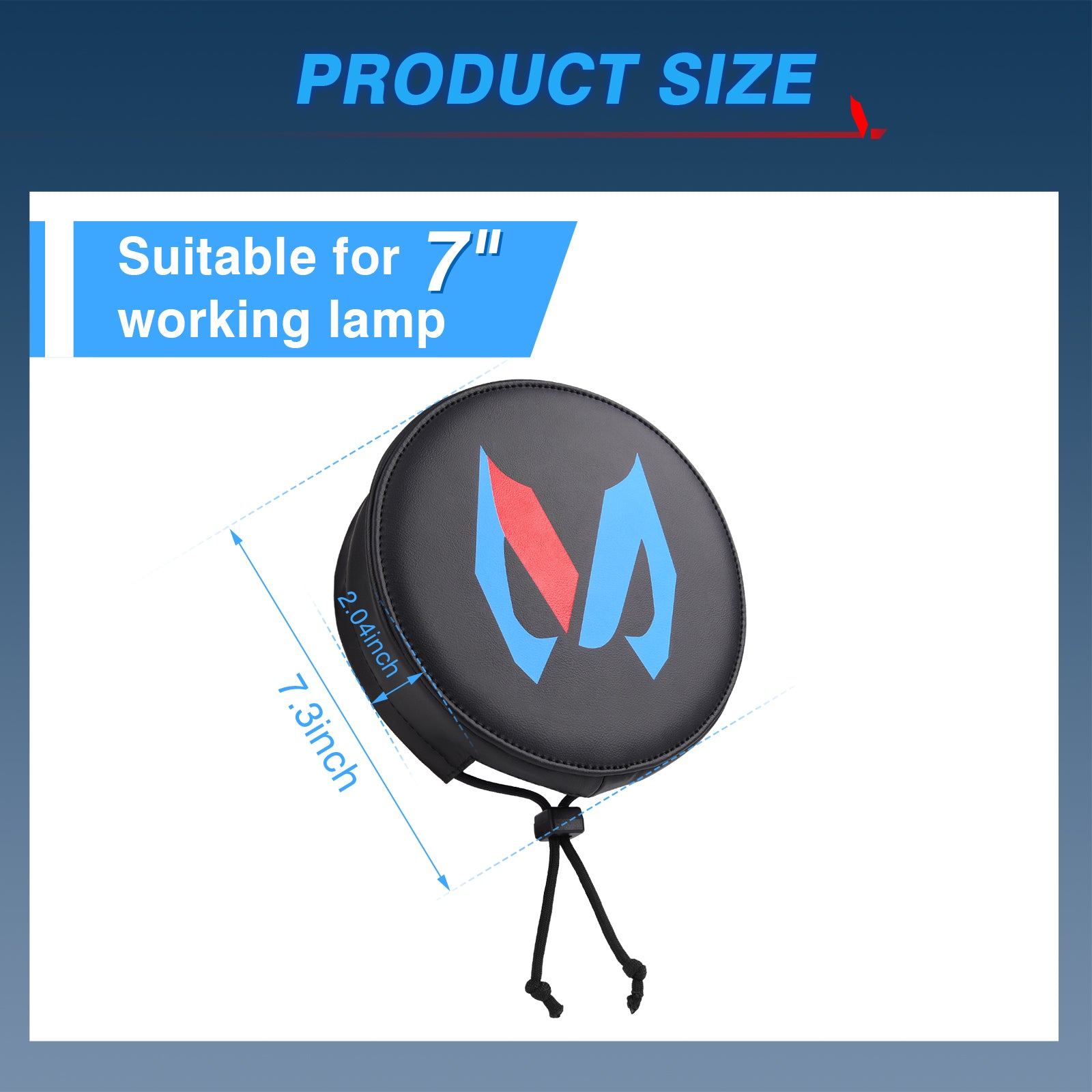 7 Inch Black LED Pods Protective Cover, LED Cube Light Cover Fog Light Lens Cover