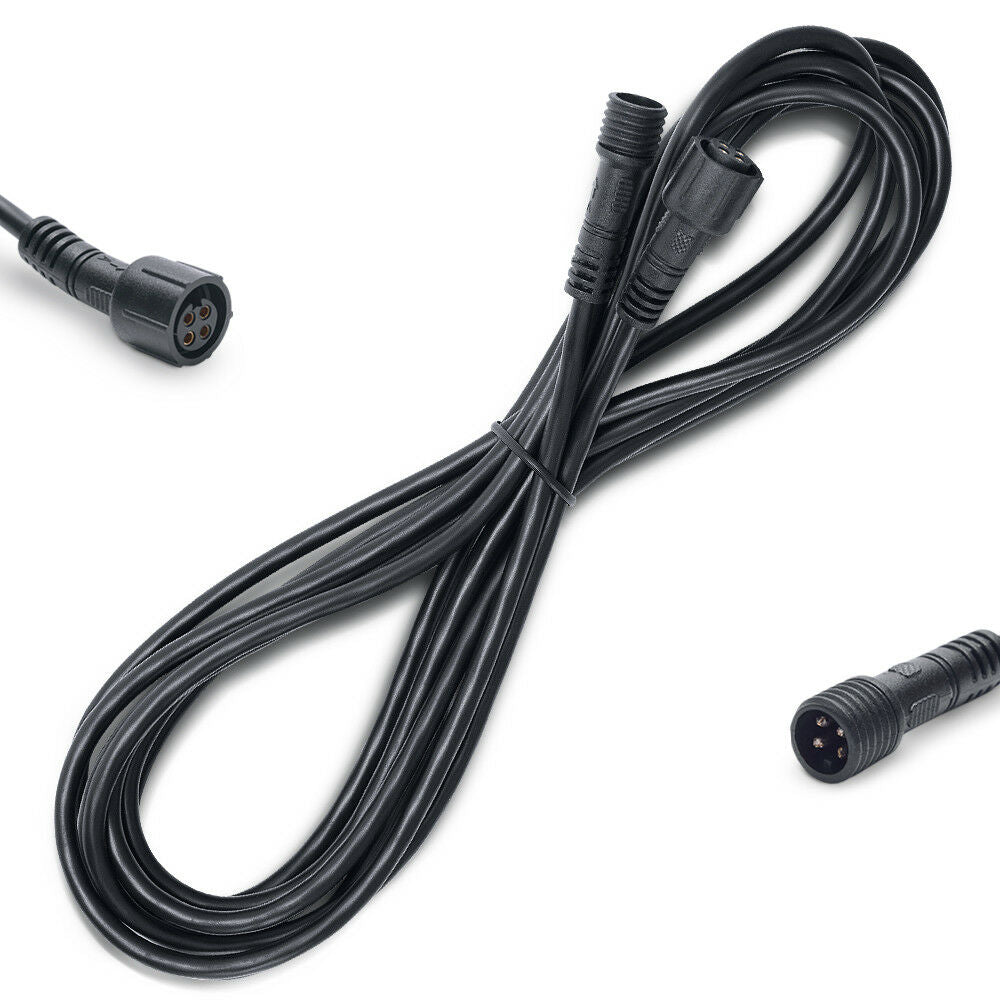10FT 4Pin Extension Wire Cable - Only for 2nd-GEN(CM) RGB, Q1 RGB LED Rock Lights and P1S P8 P8Y P1C Series Swtich Panel