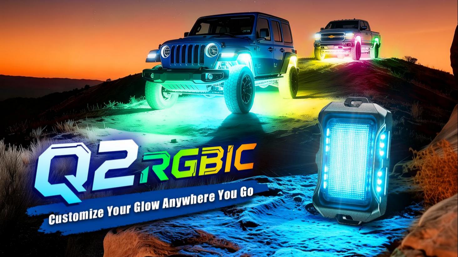 Unleash Your Style with MICTUNING Q2 MAX RGB+IC Rock Lights