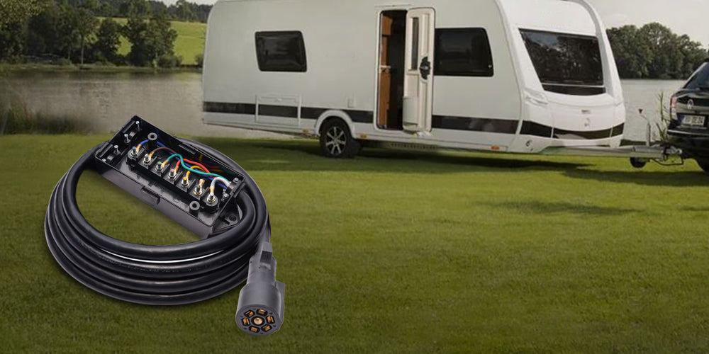 MICTUNING 7-Way Trailer Cord with Junction Box Makes Rewiring Your Trailer Easier