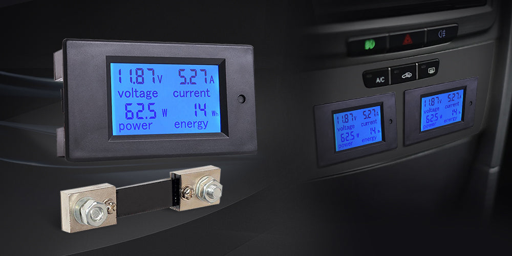 MICTUNING LCD Digital Display Ammeter - Very Useful for Monitoring Battery Usage