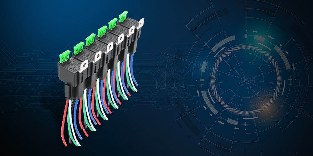 MICTUNING 12V Fuse Relay Switch Harness Set for Easier Connection
