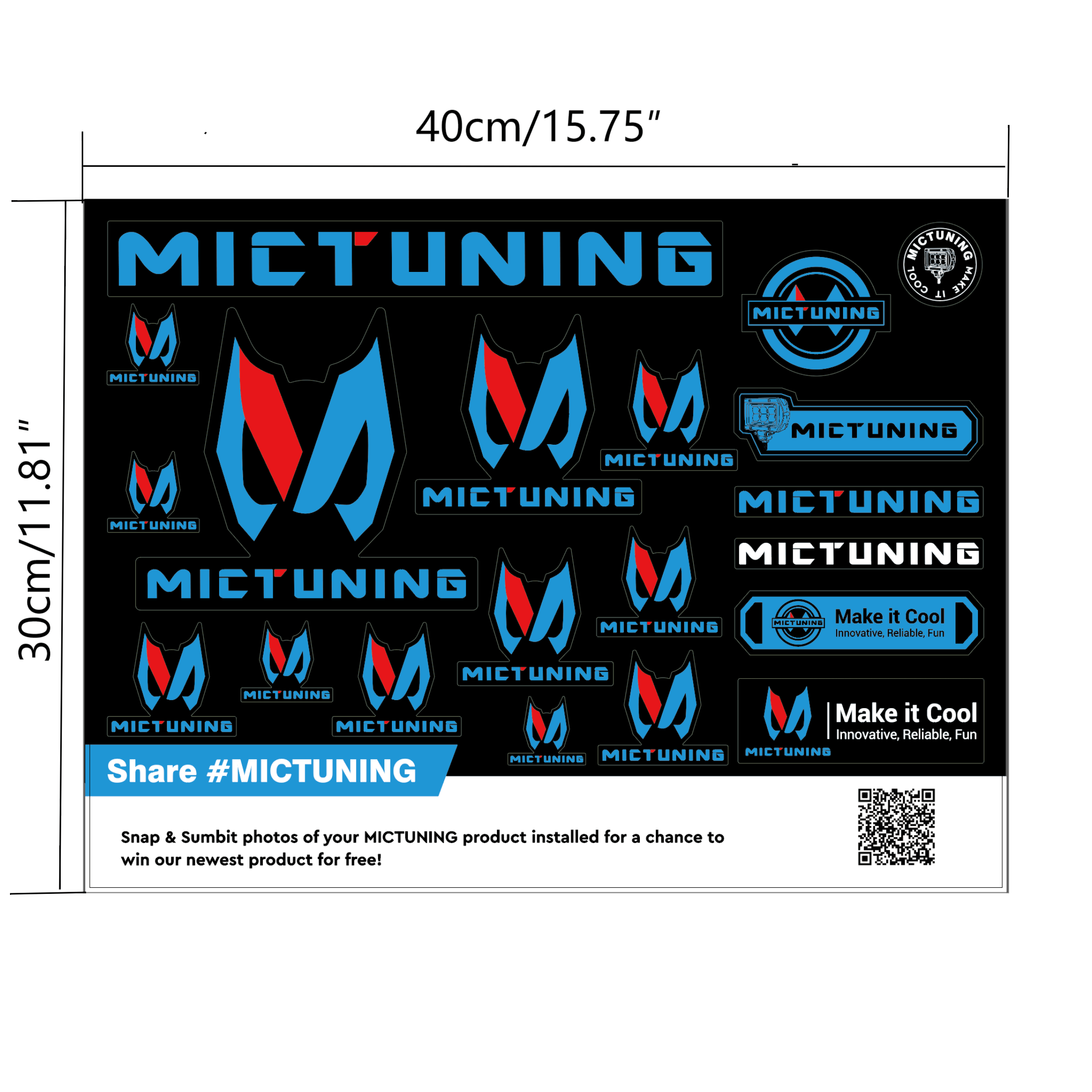 Mictuning Designs Stickers/Decals Set