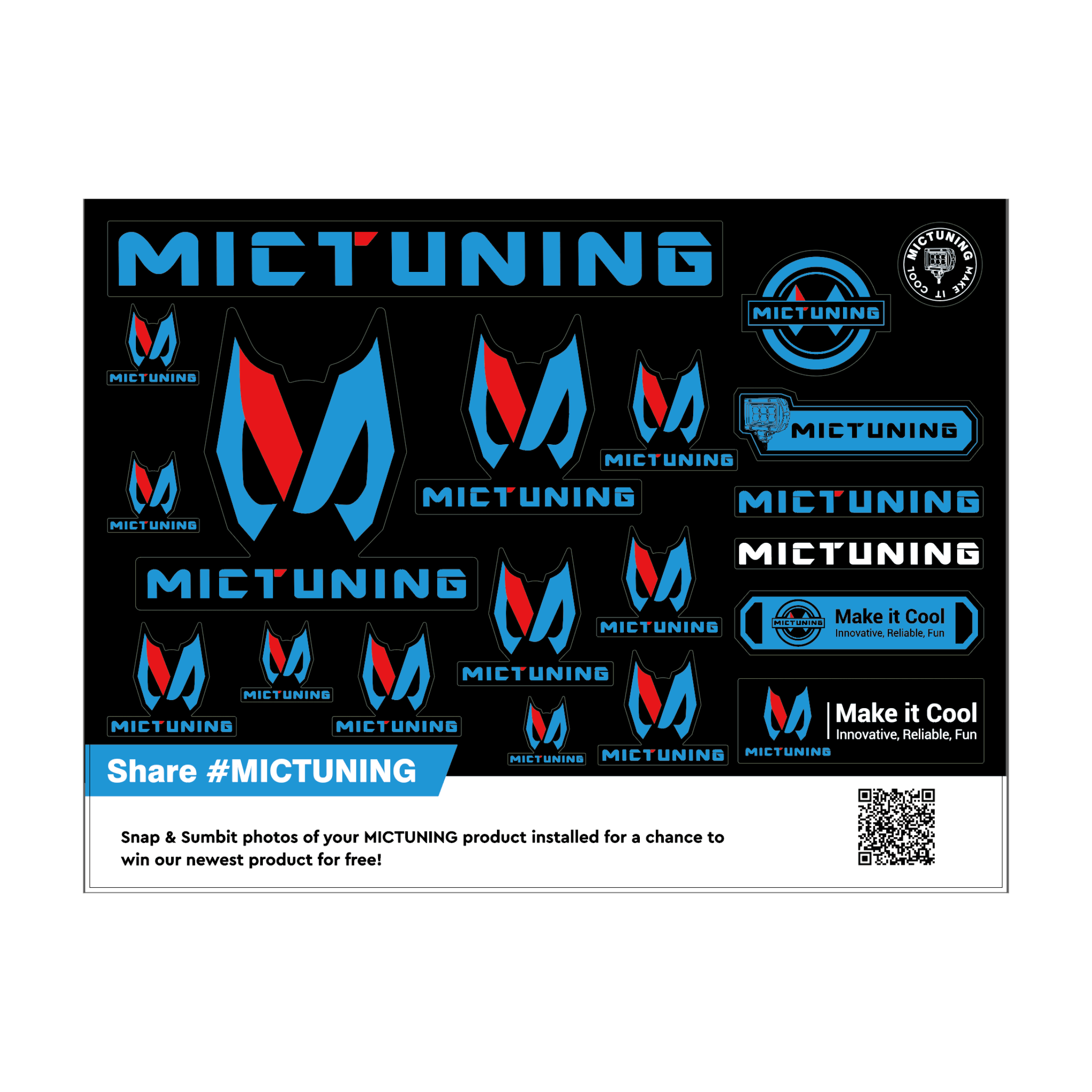 Mictuning Designs Stickers/Decals Set