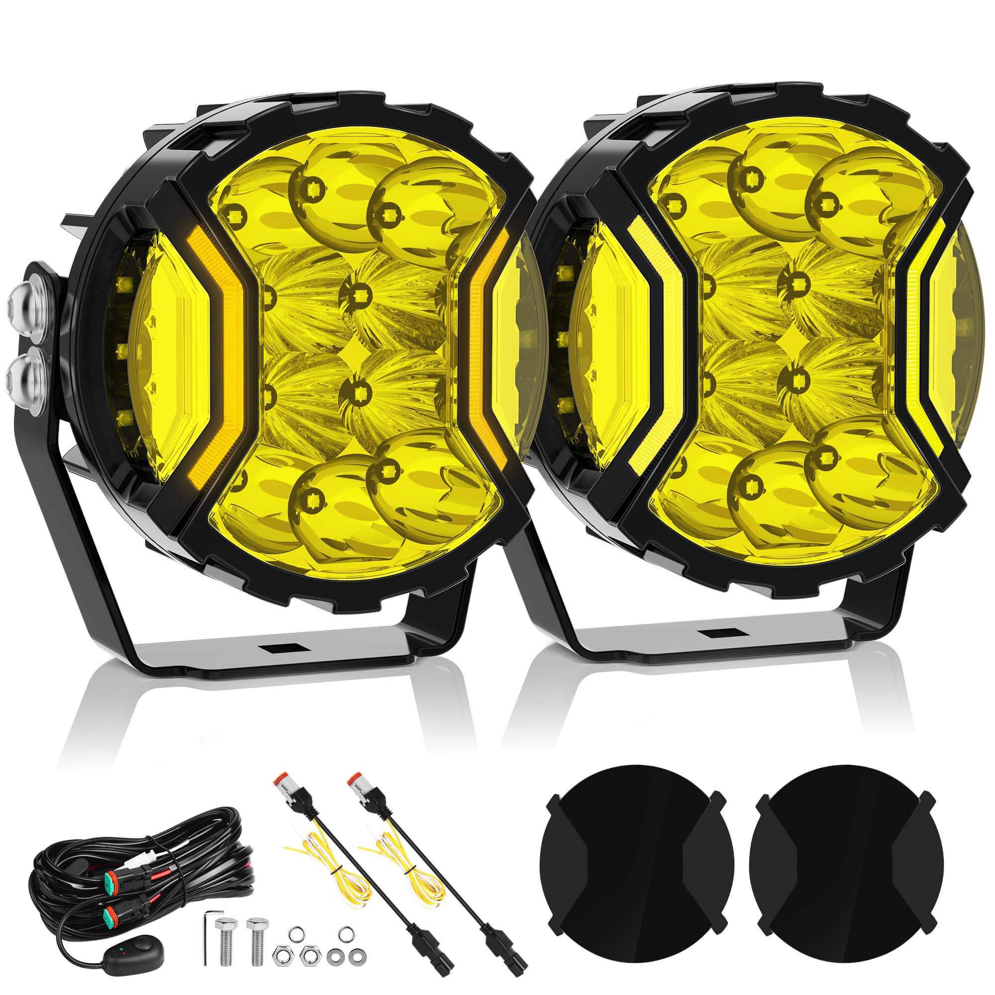 5 Inch LED Light Pods, Offroad Driving Side Shooter with