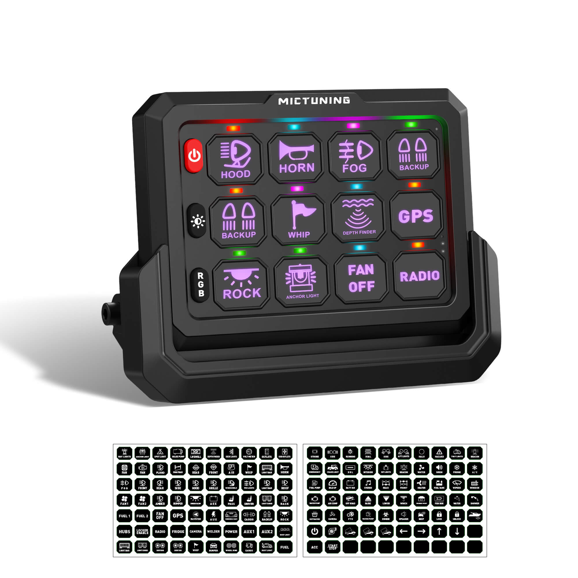 MICTUNING P1s-W Wireless Add-On Panel – Panel Only, No Power Hub