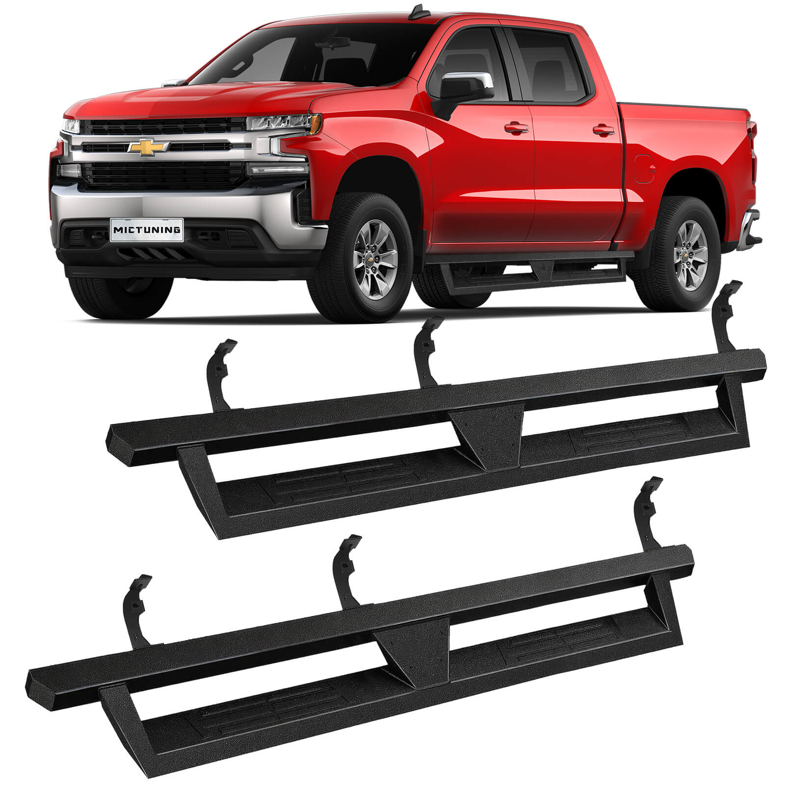 2015-2022 Chevy Colorado/GMC Canyon Crew Cab Side Running Boards, Heavy-Duty Side Steps (Only Ships to U.S. )