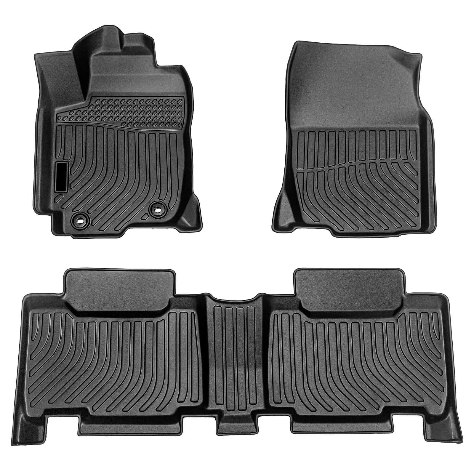 For Toyota RAV4 2013-2018 Floor Mats, 1st & 2nd Row Liner Set, Custom Fit TPE All Weather Car Liners