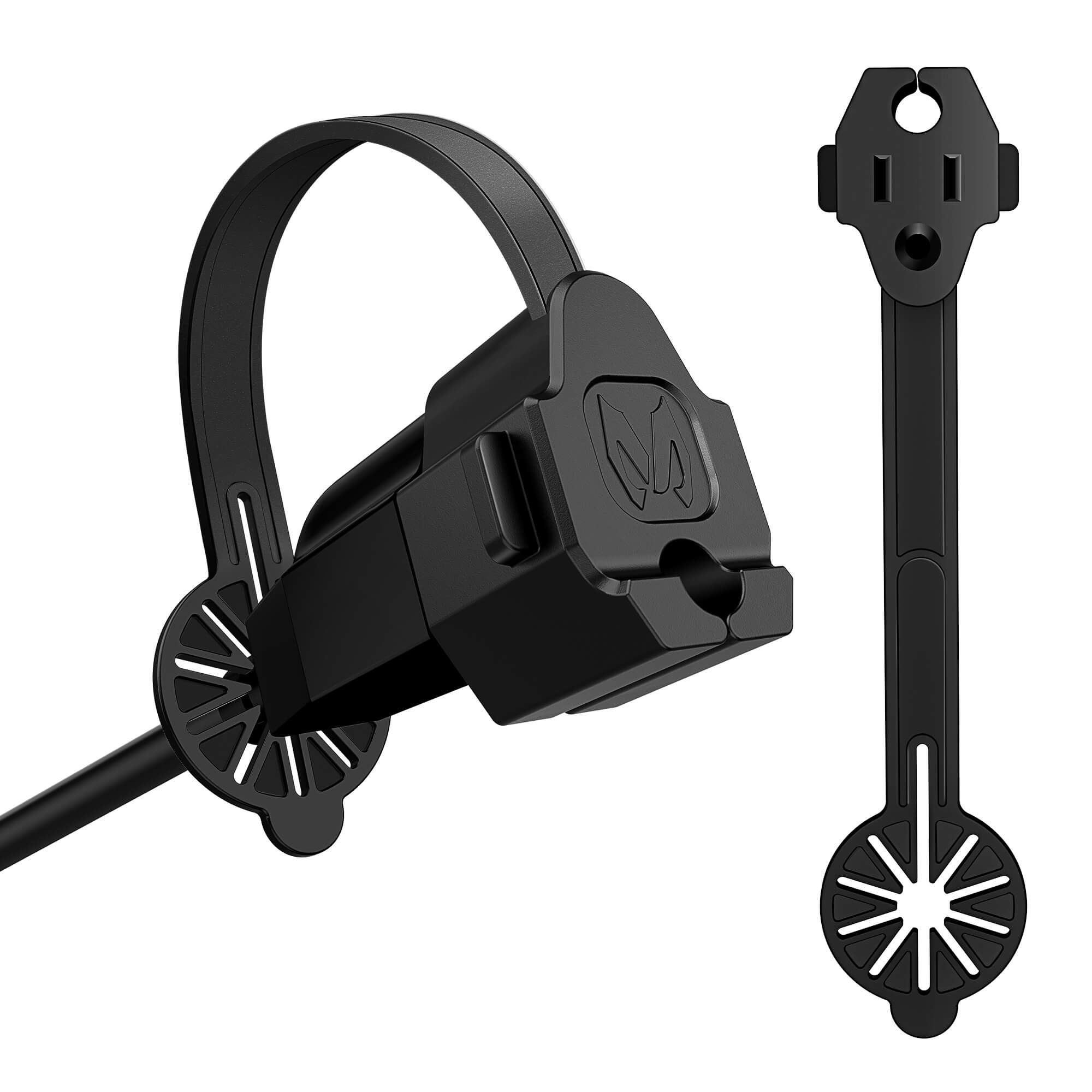 Prong Protector Outdoor Plug Cover for 2-Prong 3-Prong 120V Outdoor Extension Cord Shield Cap End for Heater Block Trickle Charger Power Cable