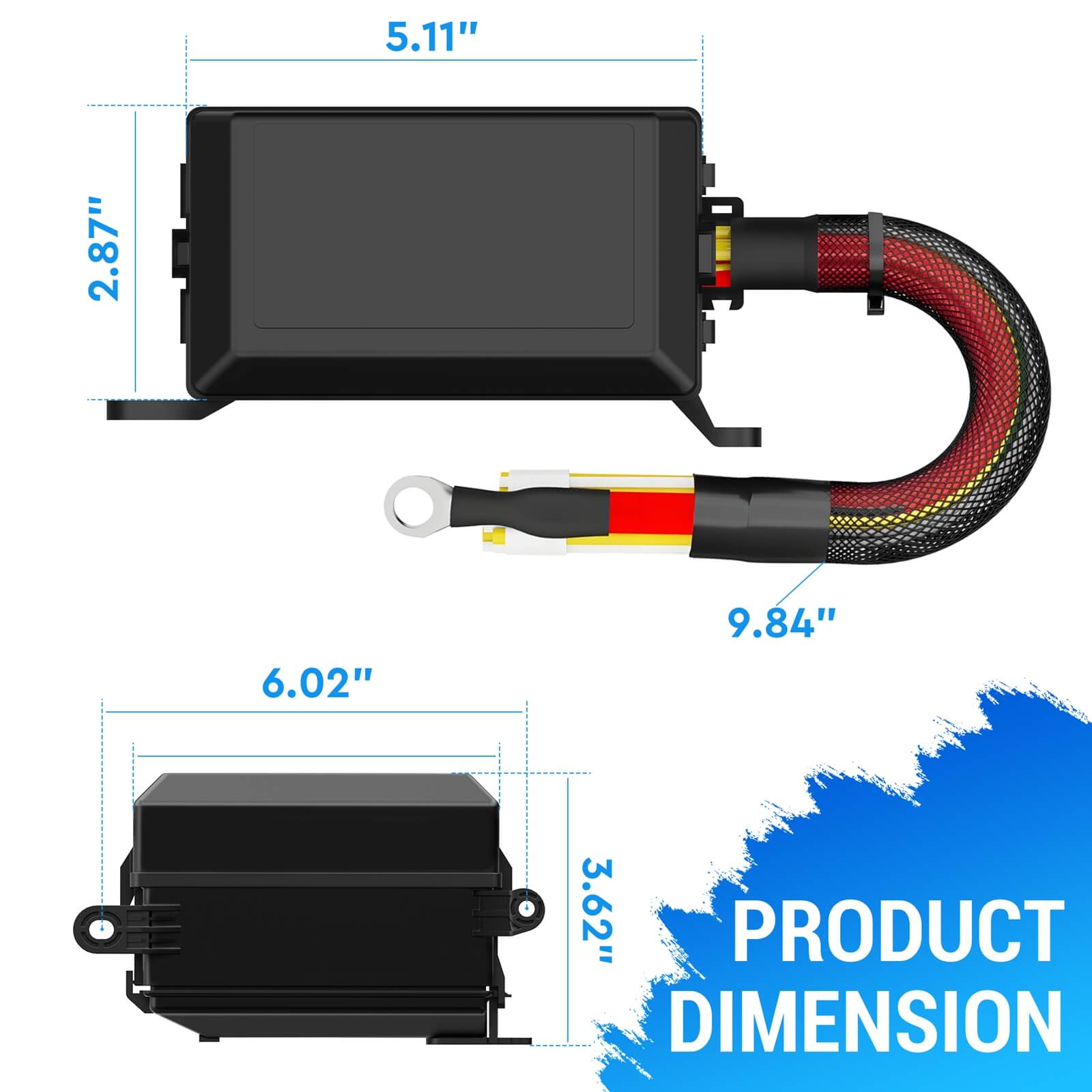 12V Fuse Relay Box 6 Way Pre-Wired Waterproof Relay Box 6 Slot ATC/ATO Fuse Relay Block Universal Relay Panel