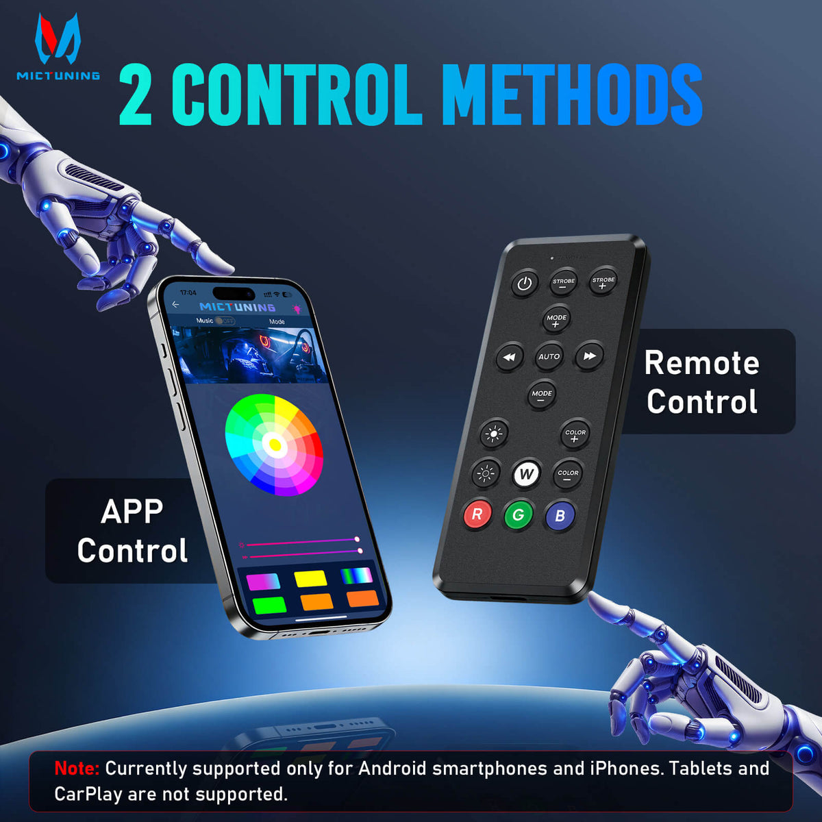 Q1 RGBW LED Rock Lights - 4-16 Pods  Neon LED Light Kit, APP + Remote Control