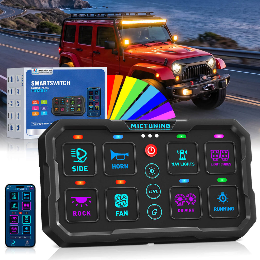 Smart Module Switch Installation MP Smart Switch Panel 120A, Trigger DRL App CarPlay Group Control ...