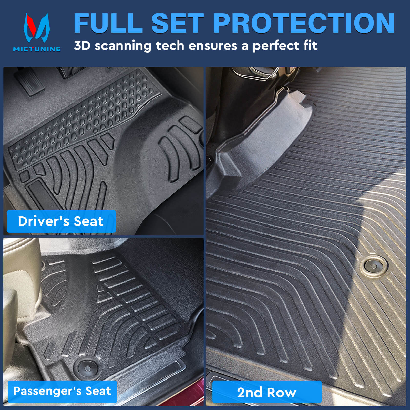 Dodge ram 1500 crew 2024 cab floor mats