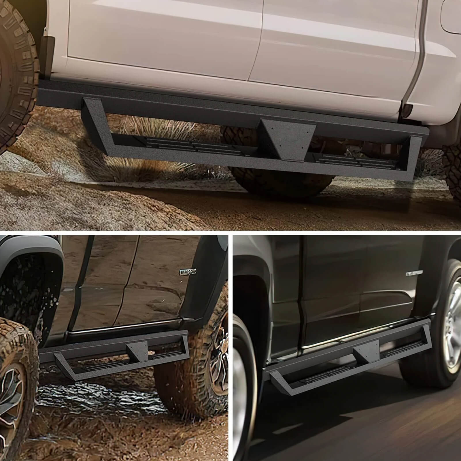 2015-2022 Chevy Colorado/GMC Canyon Crew Cab Side Running Boards, Heavy-Duty Side Steps