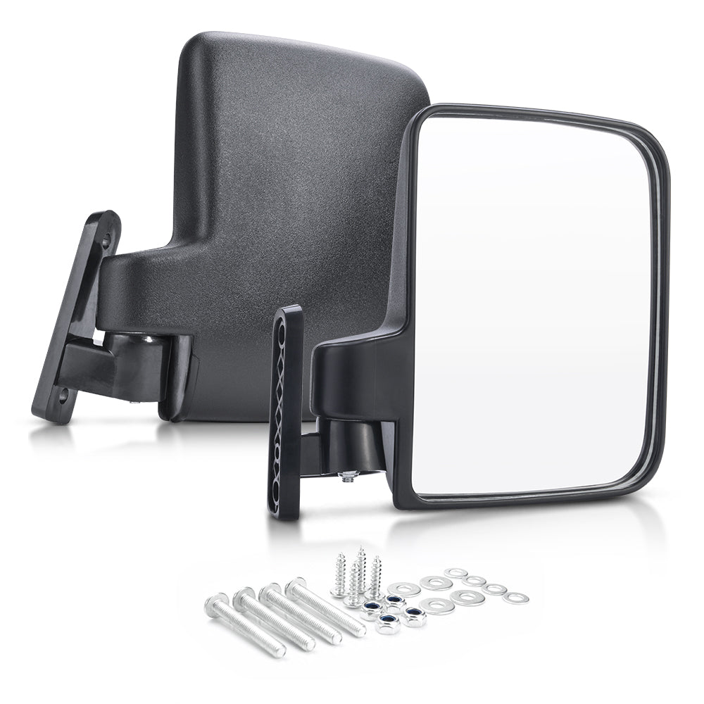 Golf Cart Mirrors Side View Mirrors Compatible with Club Car, EZGO, Yamaha
