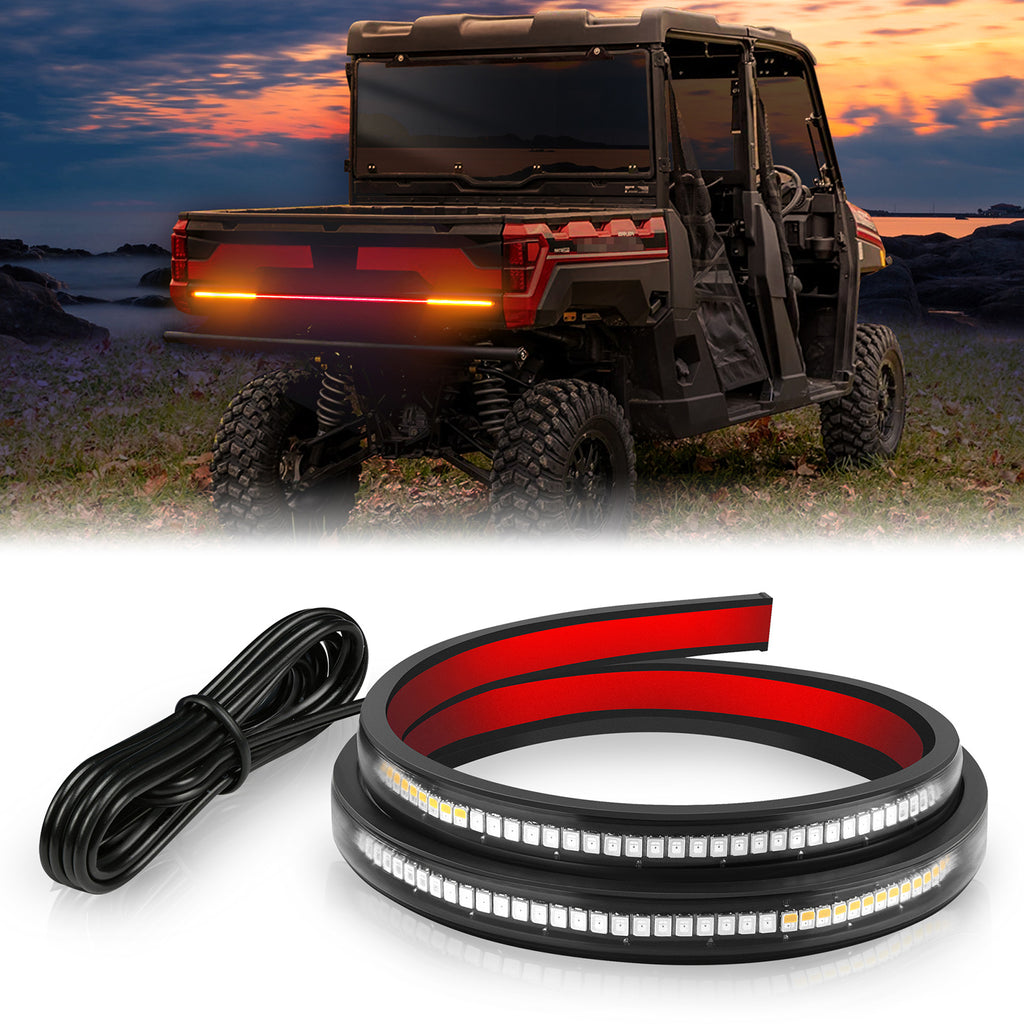 UTV Tail Light Strip Waterproof with Amber Left & Right Turn Signal, R
